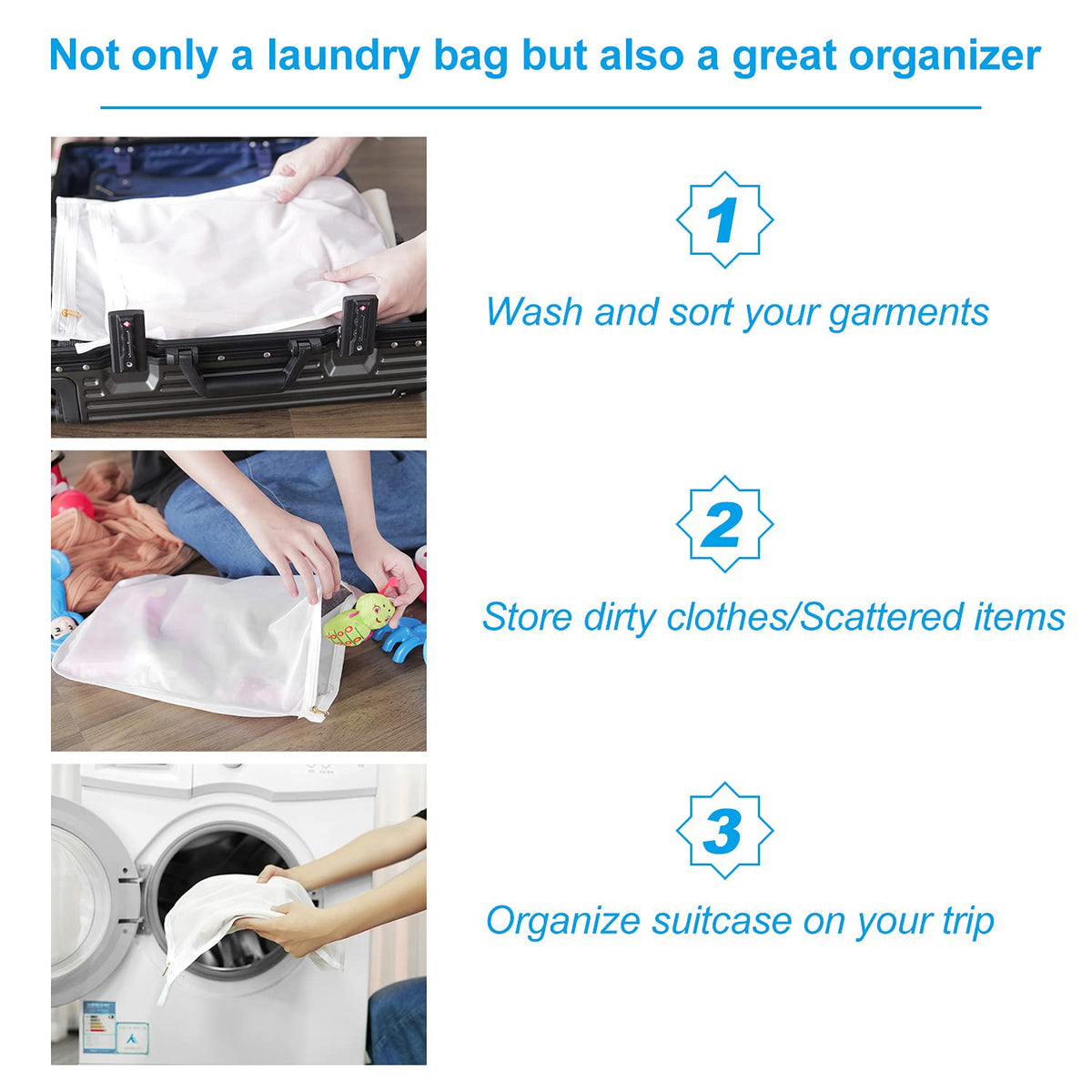 3 Pack Delicates Laundry Bags