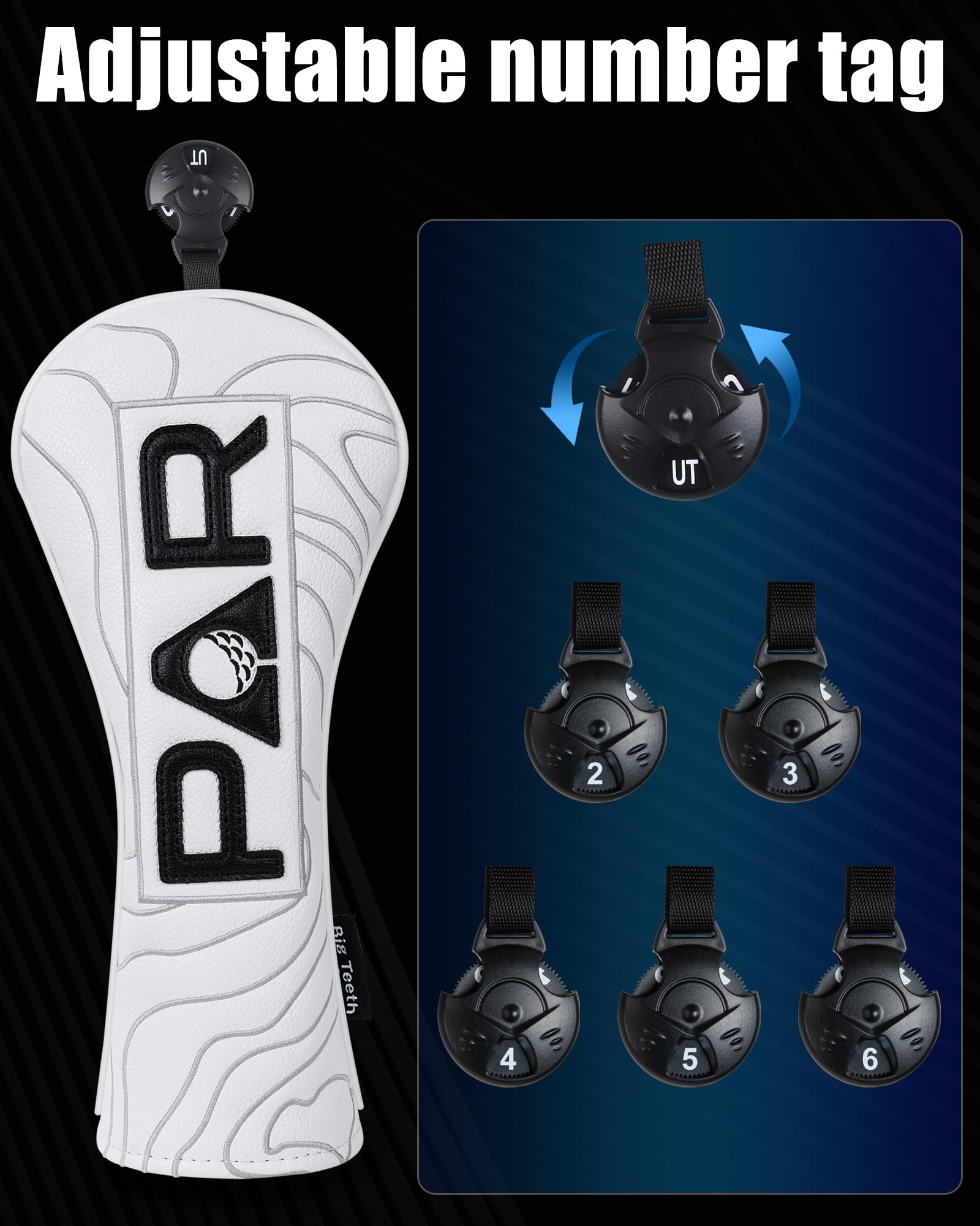 Topographic Edition Golf Club Head Covers