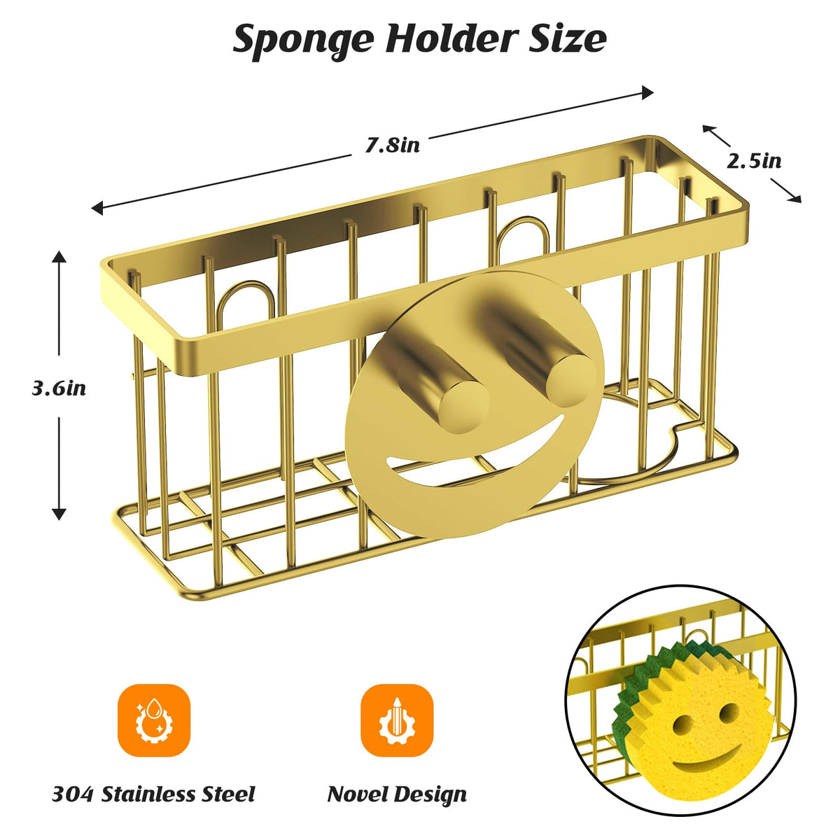 Sponge Holder Smiley Face