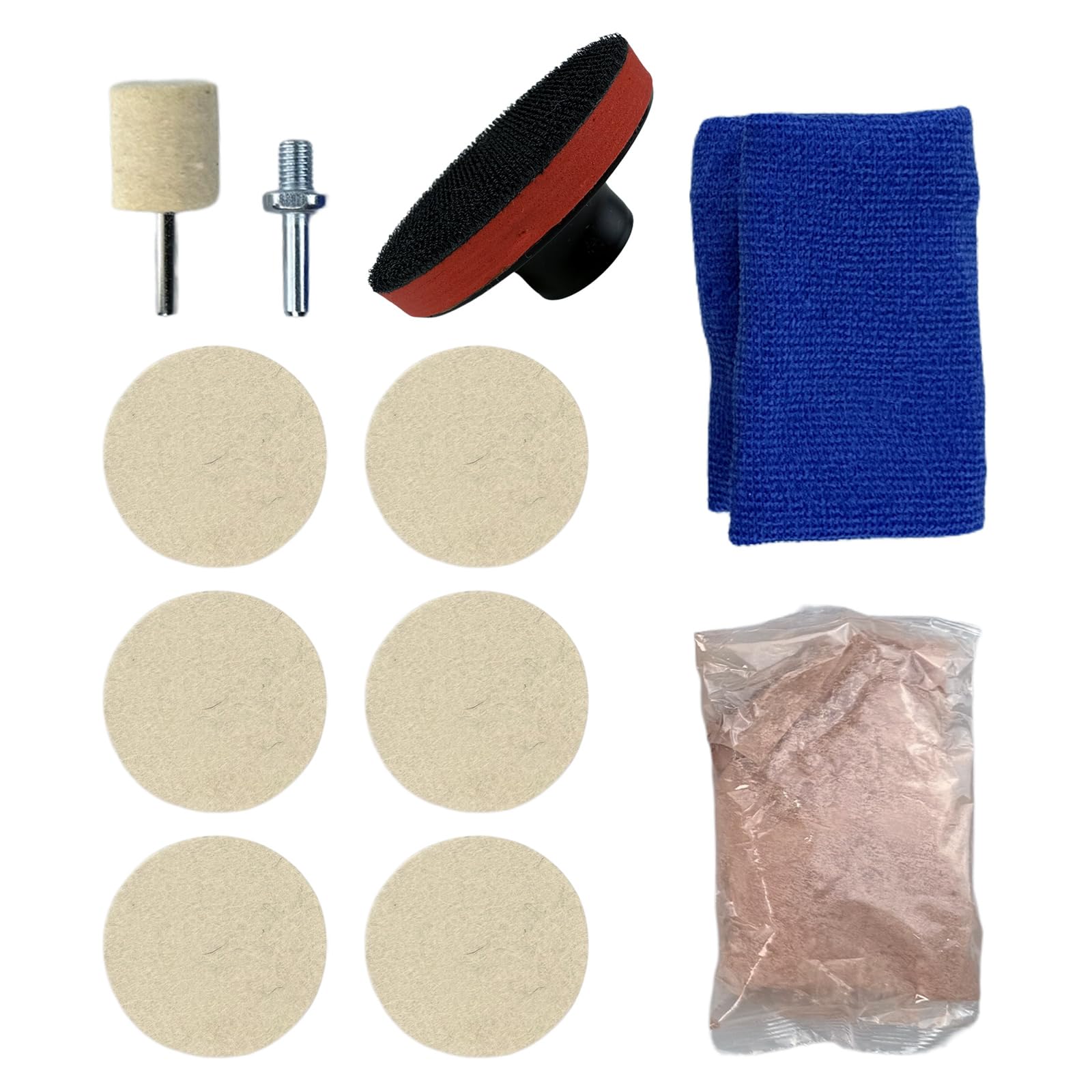 9Pcs Set Glass Polishing Kit