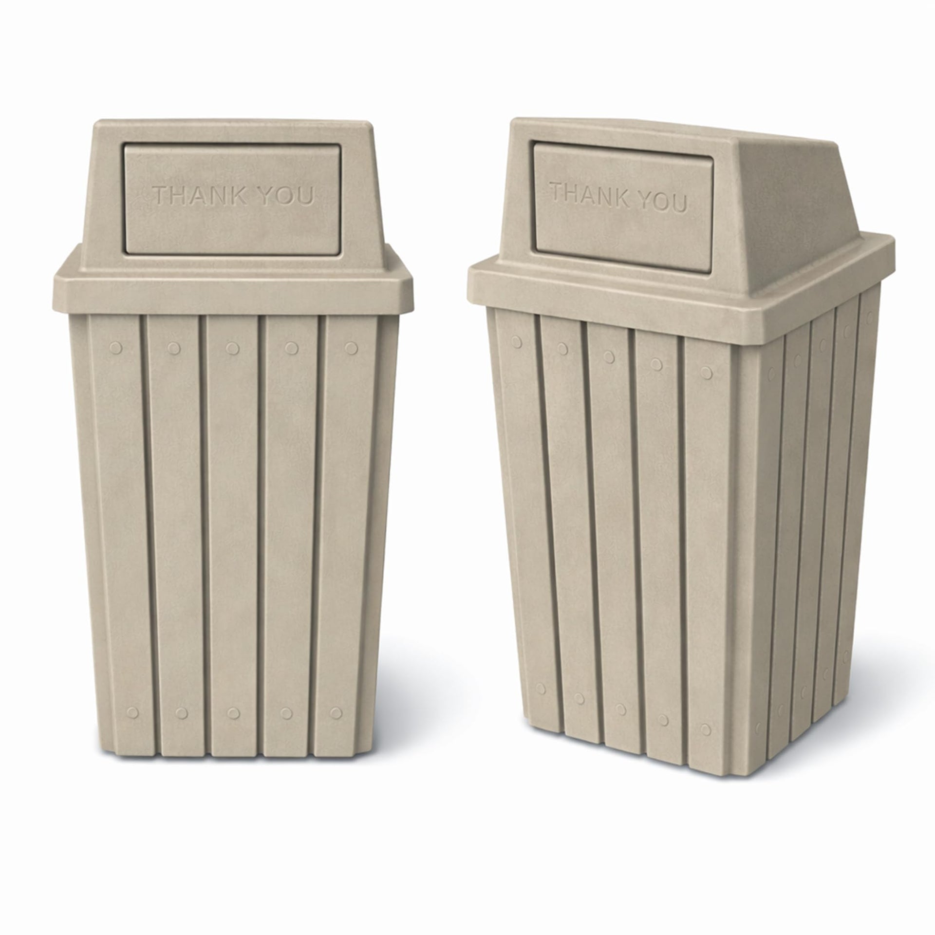 Campus Collection 32 Gallon Commercial Trash Can with Lid