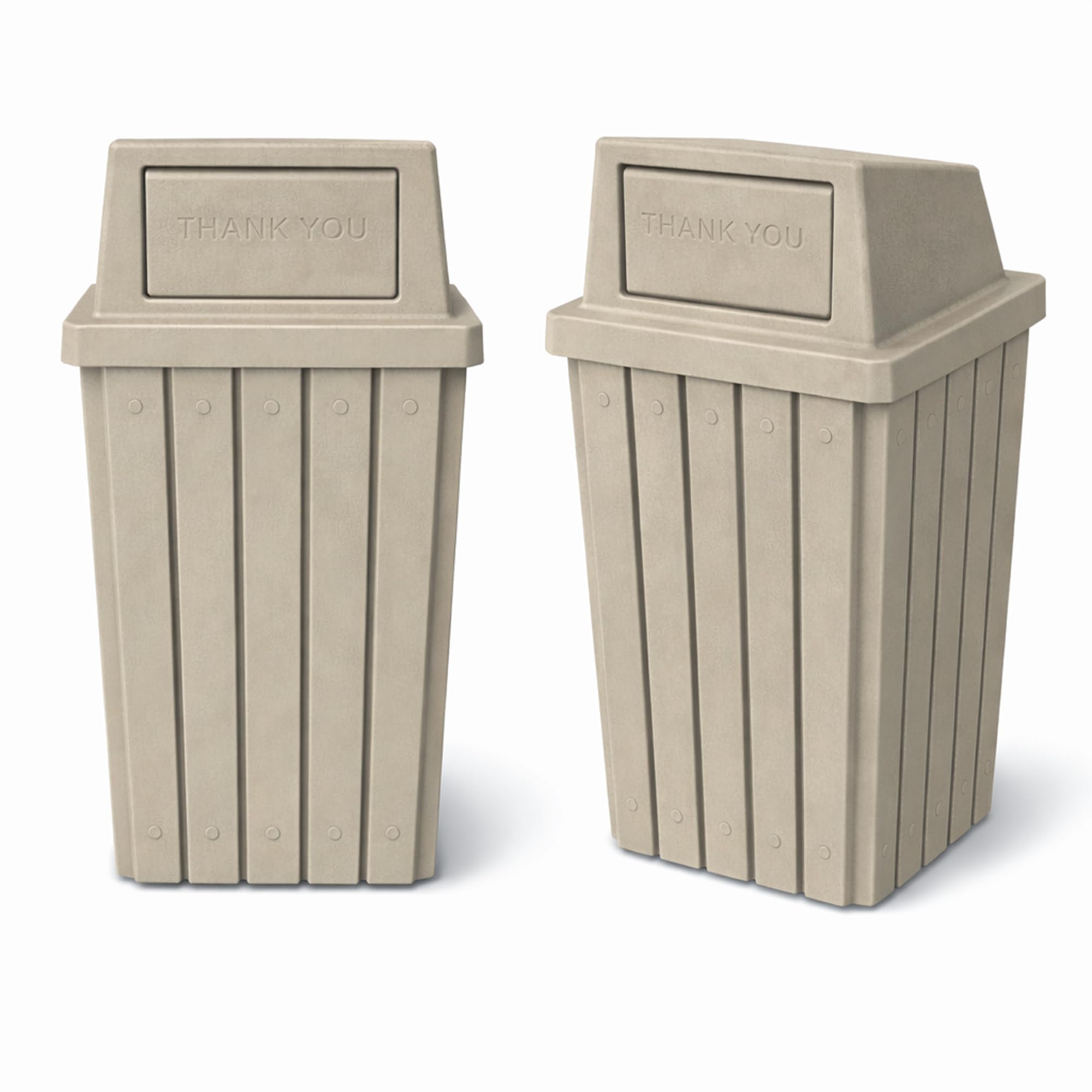 Campus Collection 32 Gallon Commercial Trash Can with Lid