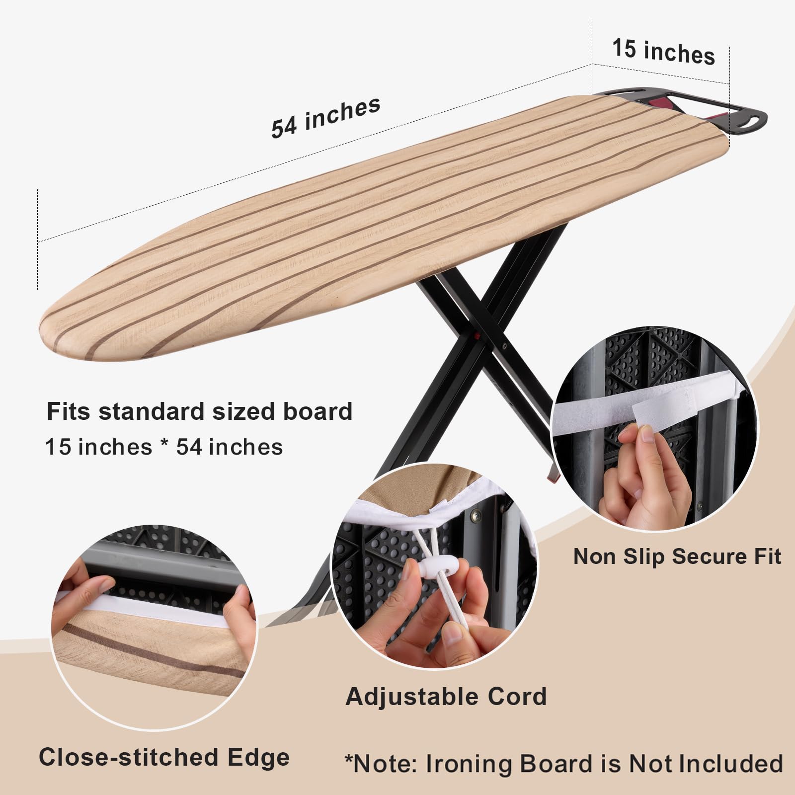 Ironing Board Cover and Pad 15 x 54 inch