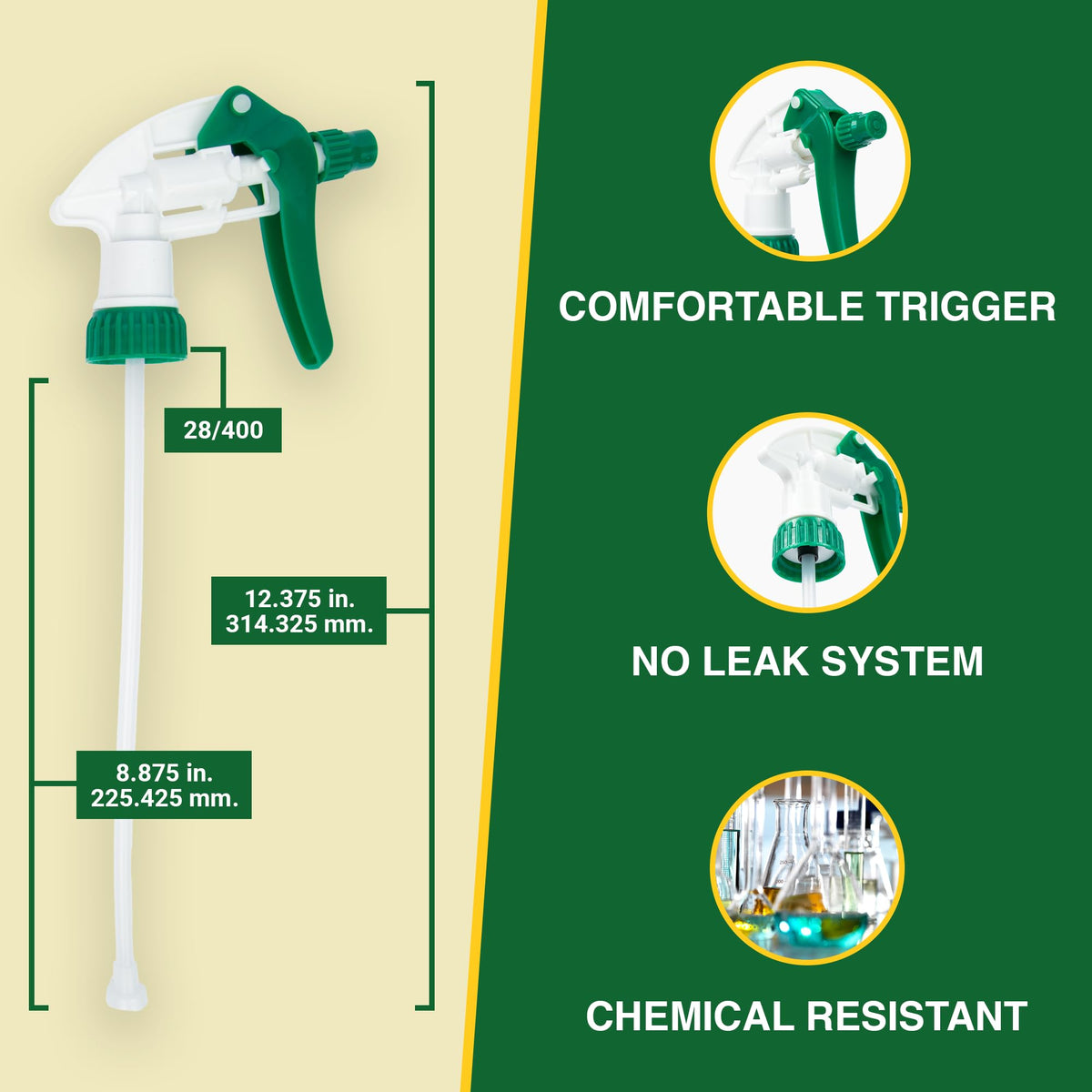 Spray Bottle Nozzle Replacement Tops (3 Count)