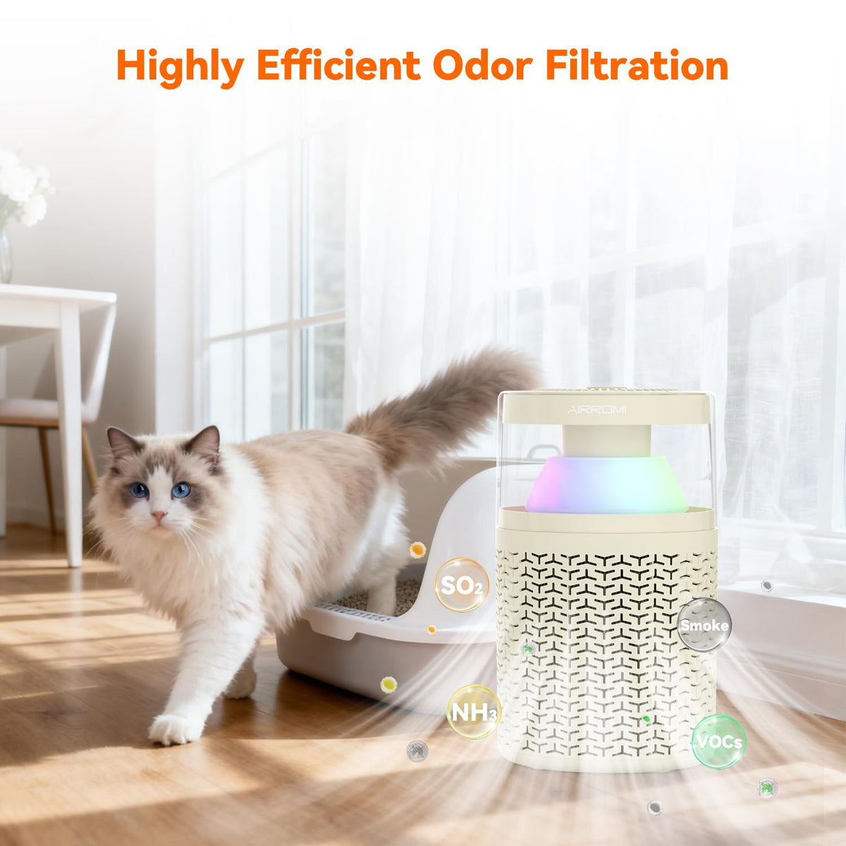 Pet Air Purifier for Home & Bedroom