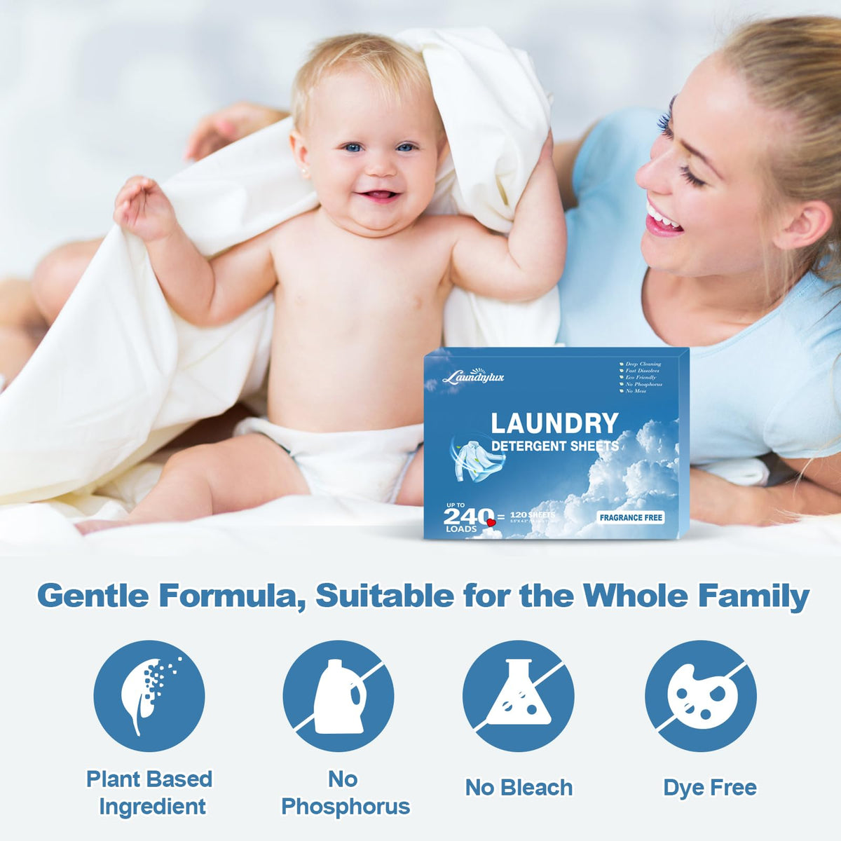 Laundry Detergent Sheet (120 Count)