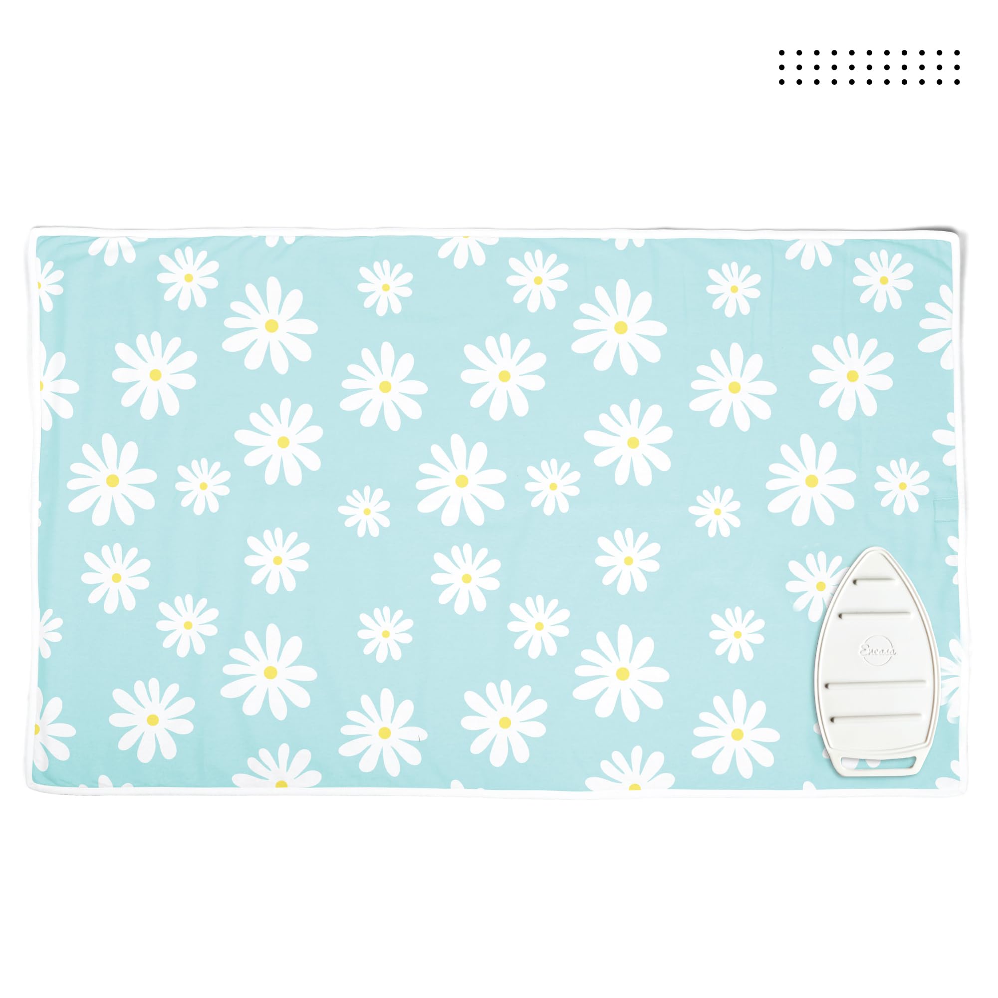 Ironing Mat Heat Resistant Pad 48"x28" Daisy Blue