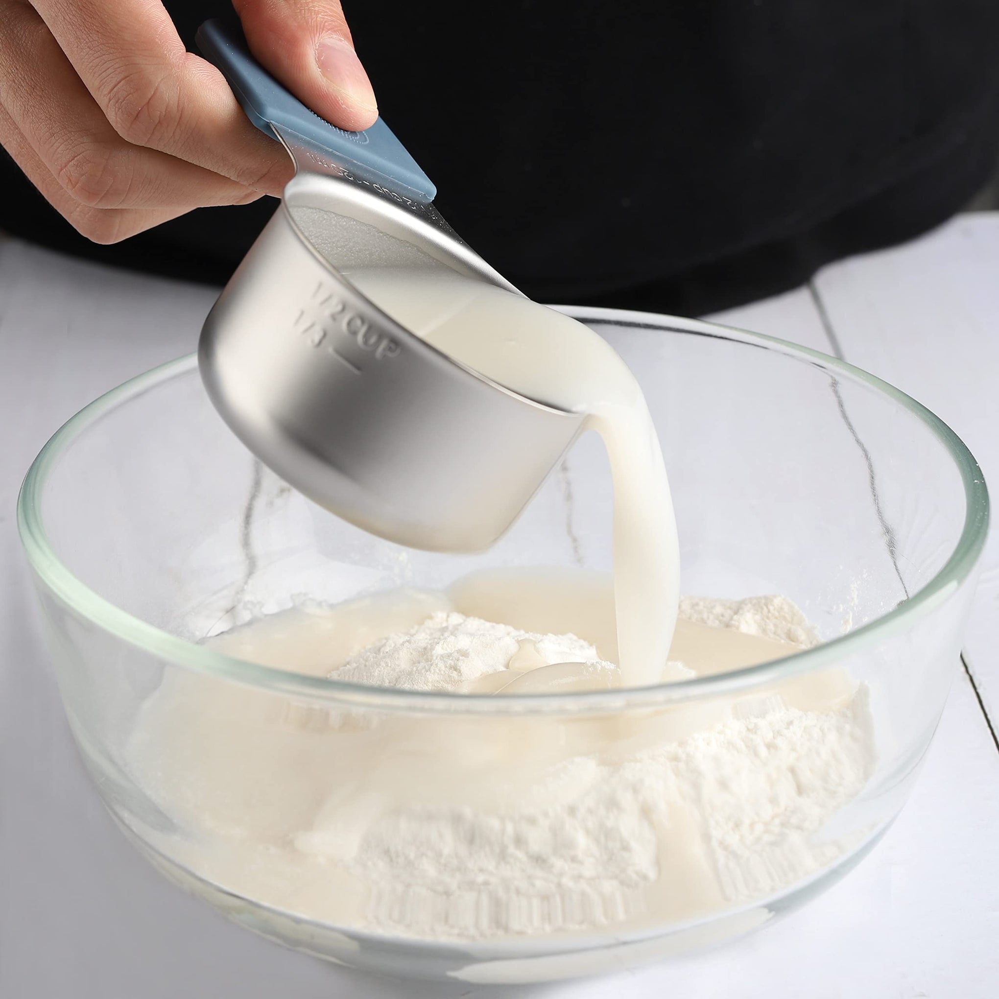 Magnetic Measuring Cups Set of 7 Stainless Steel Magnetic Measuring Cups