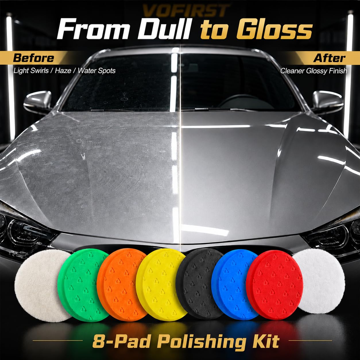 8 Pcs Buffing Pads (8 Count)