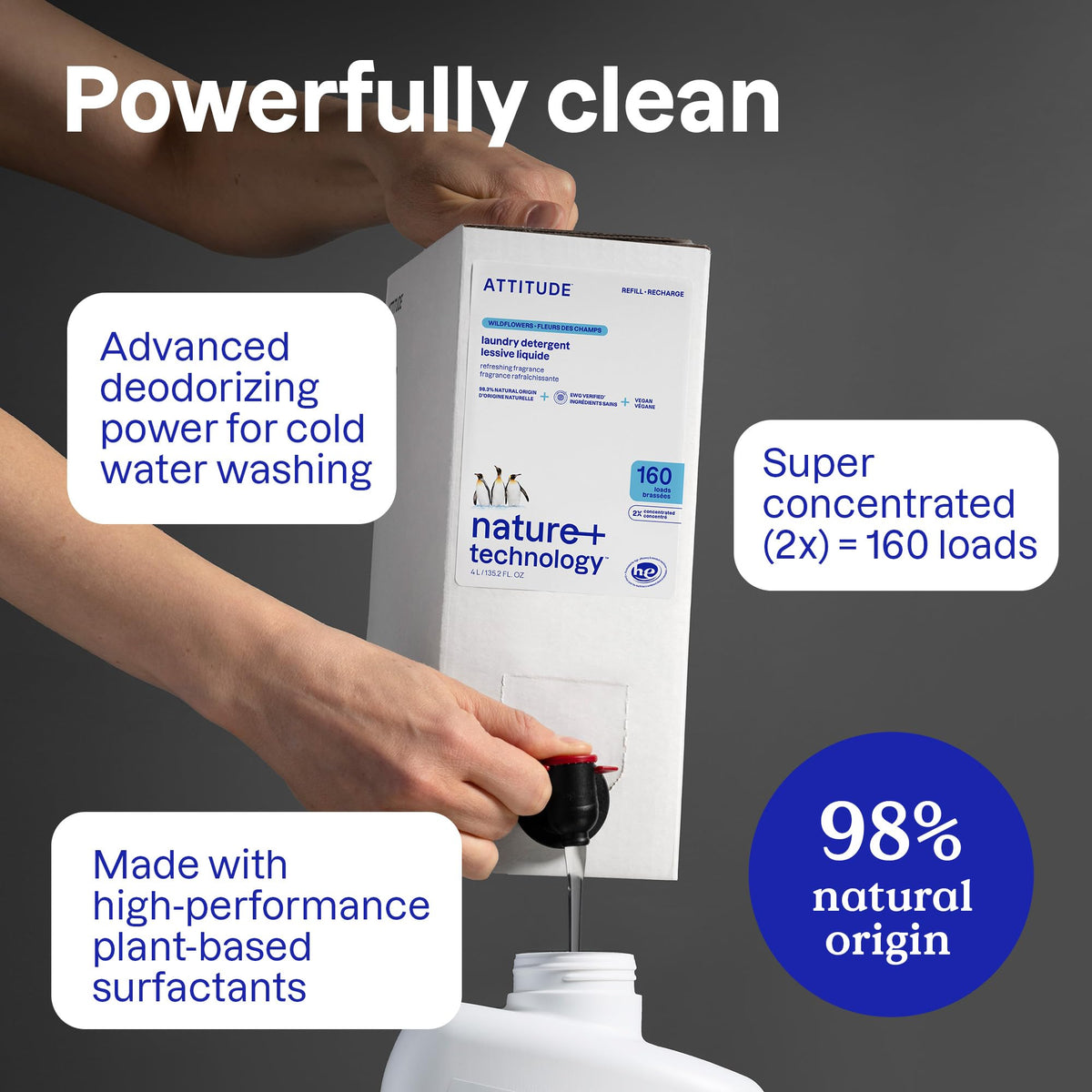 Liquid Laundry Detergent Refill (135.3 Fl Oz)
