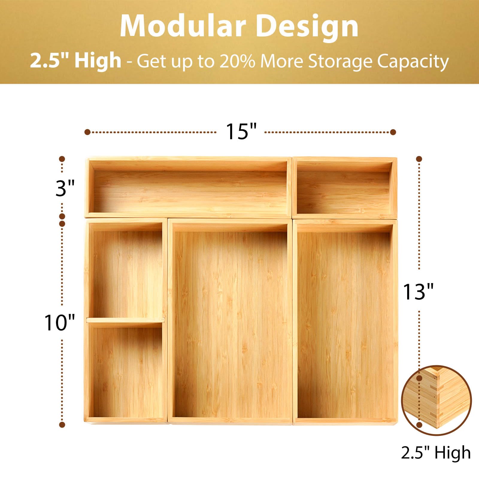Drawer Organizer Storage Boxes