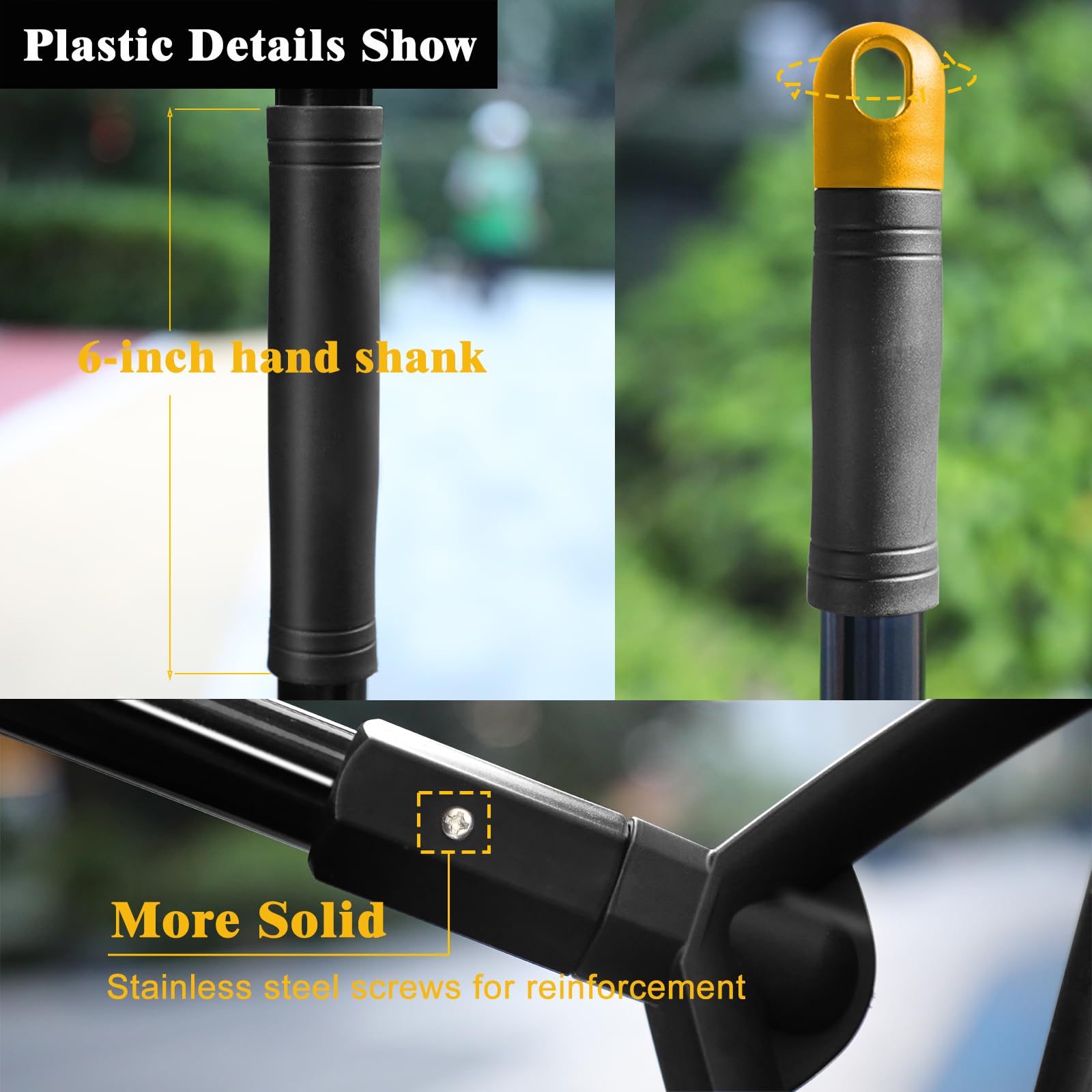 Heavy Duty Broom Outdoor Indoor (4 Count)