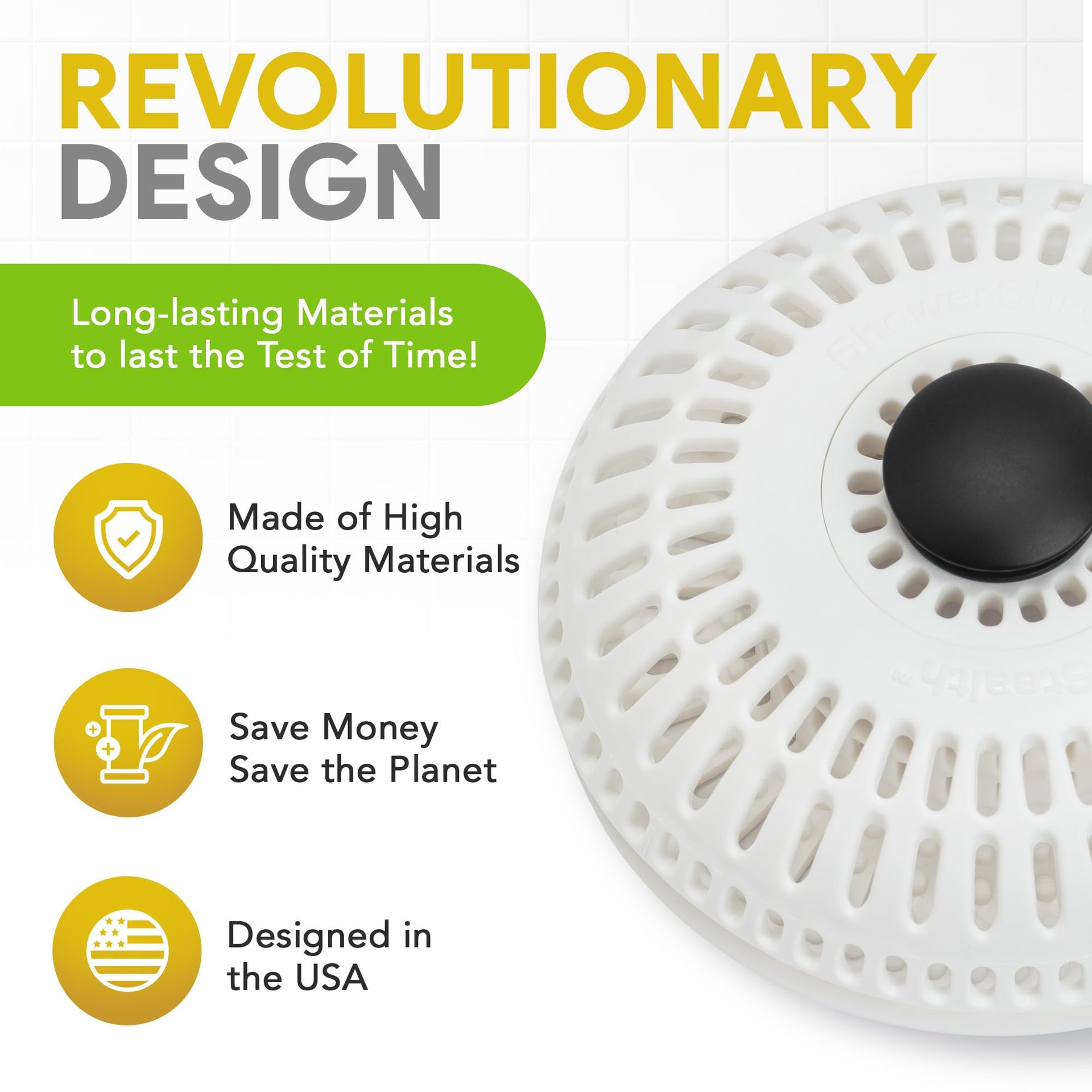 Stealth Shower Hair Drain Catcher