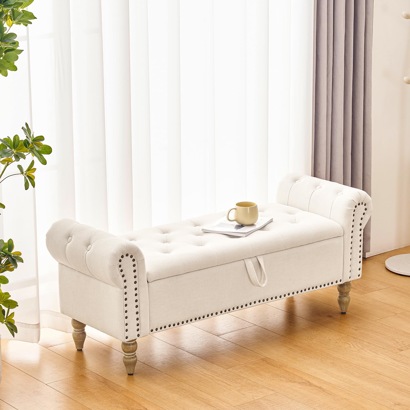 Storage Bedroom Bench for End of Bed