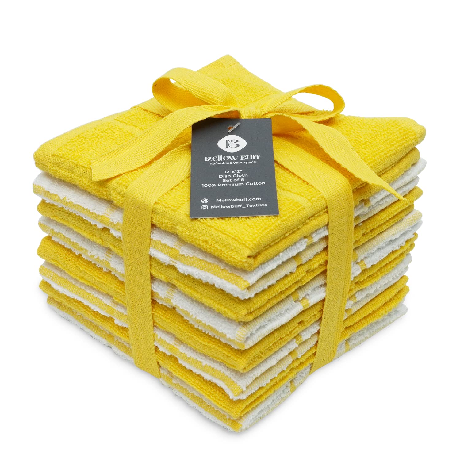 100% Cotton Terry Dish Cloth & Dish Towel (6 Count)