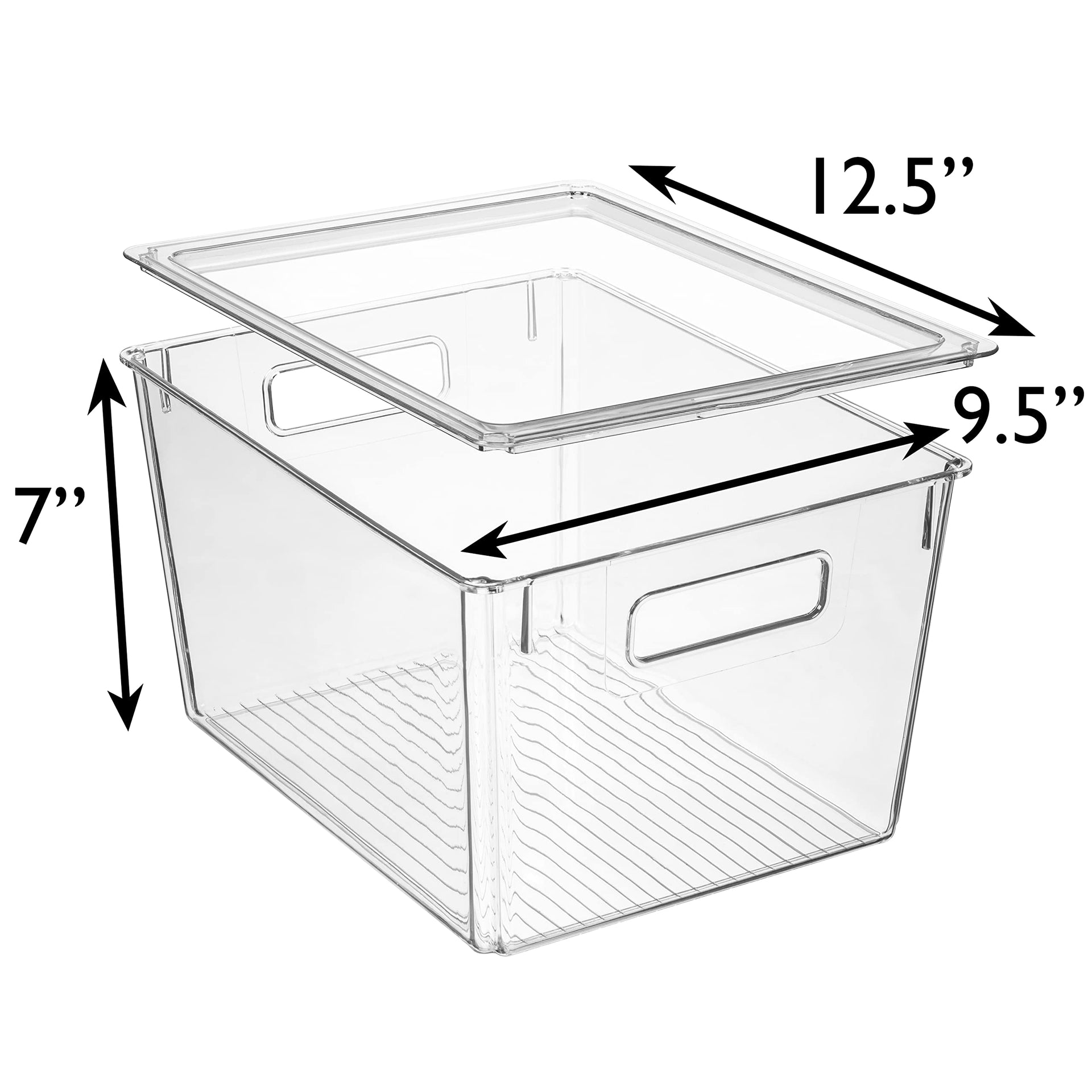 Storage Bin with Lid (4 Count)