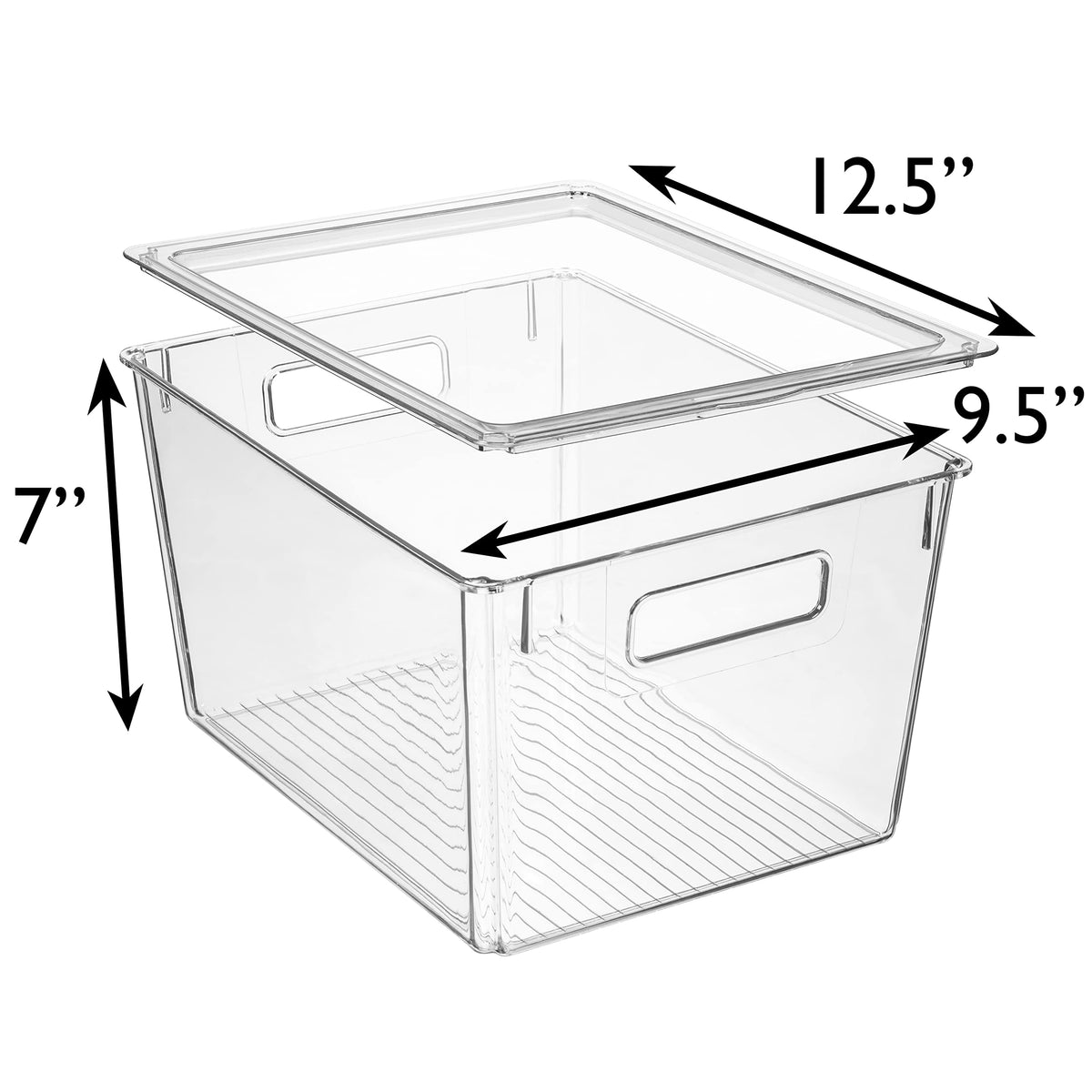 Storage Bin with Lid (4 Count)