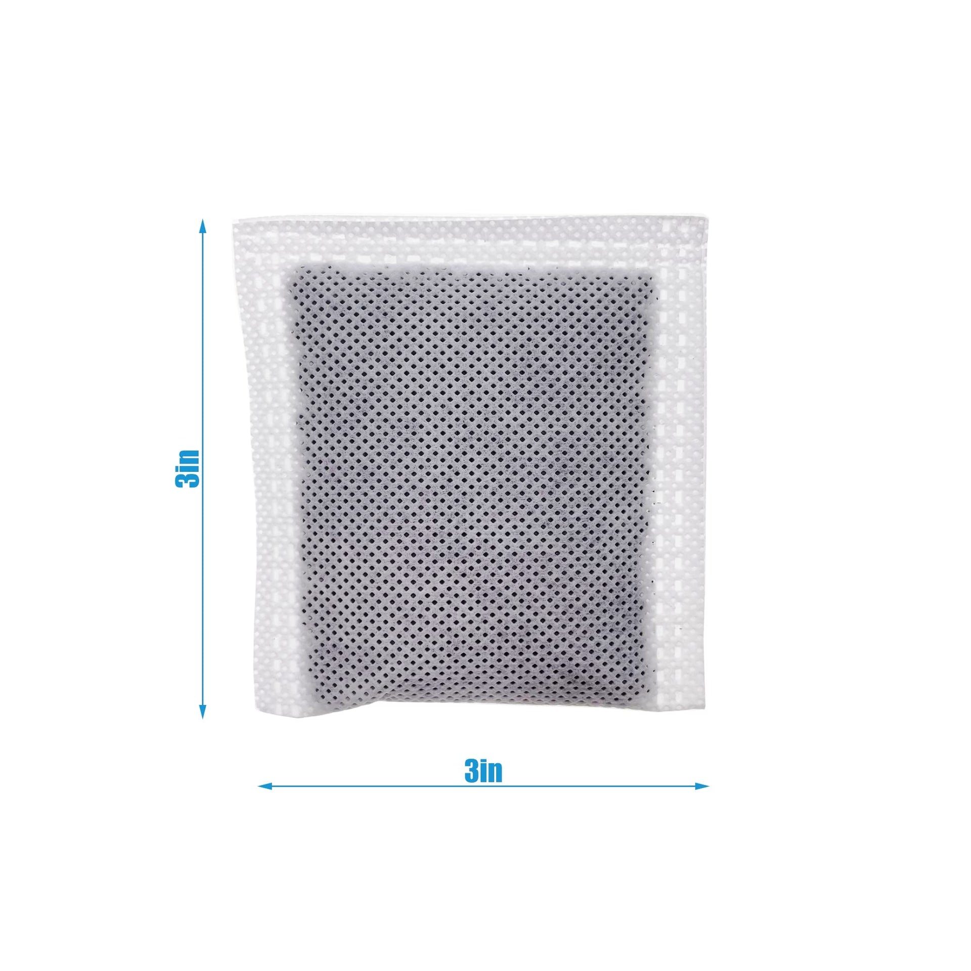 Compact Activated Charcoal Odor Absorbing Filter Refill Deodorizer (4 Count)