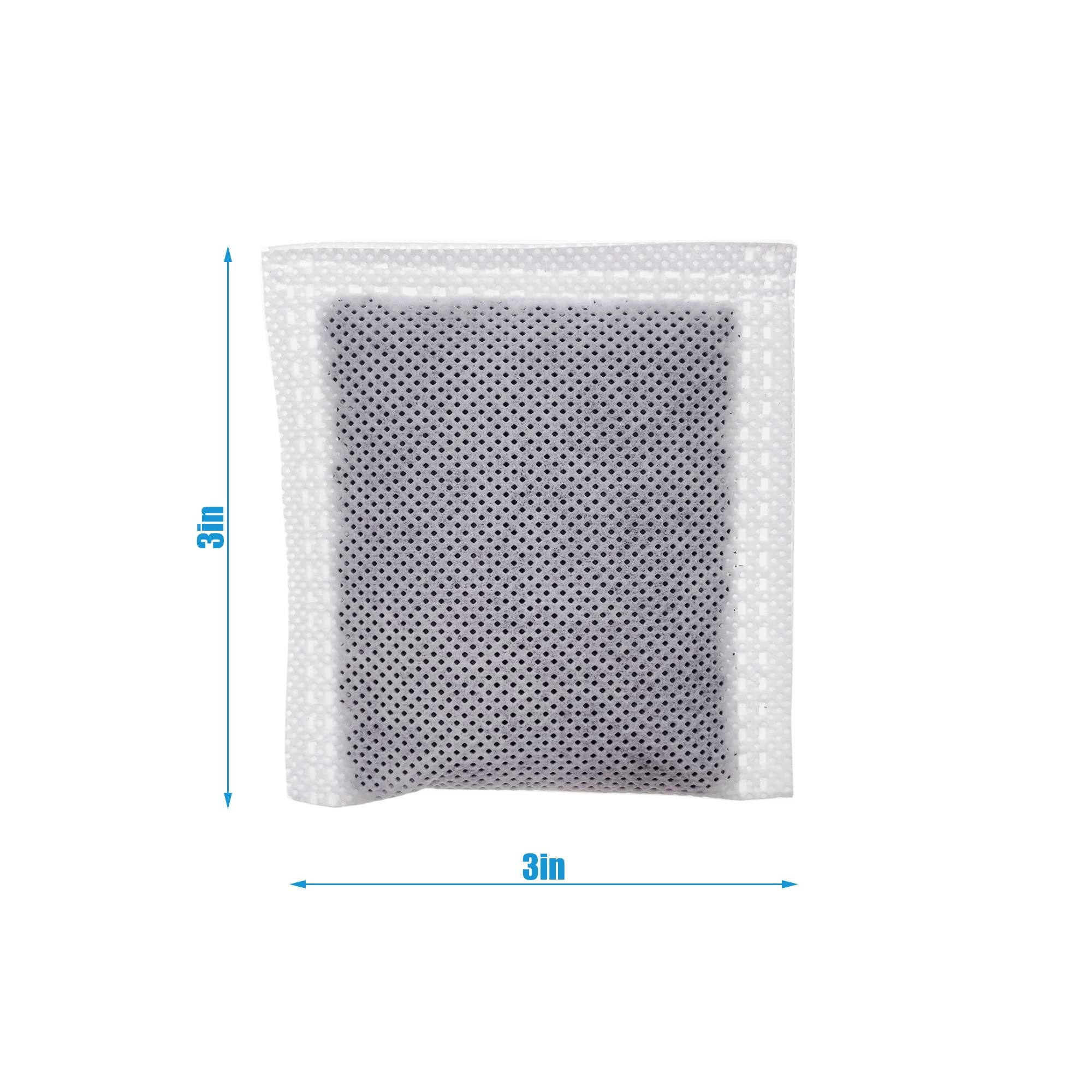 Compact Activated Charcoal Odor Absorbing Filter Refill Deodorizer (4 Count)