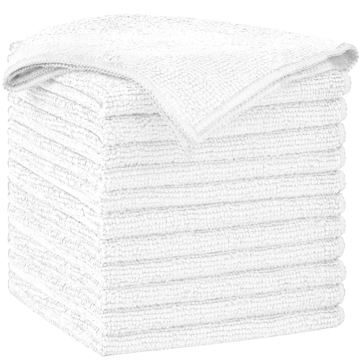 White Microfiber Cleaning Cloth (12 Count)