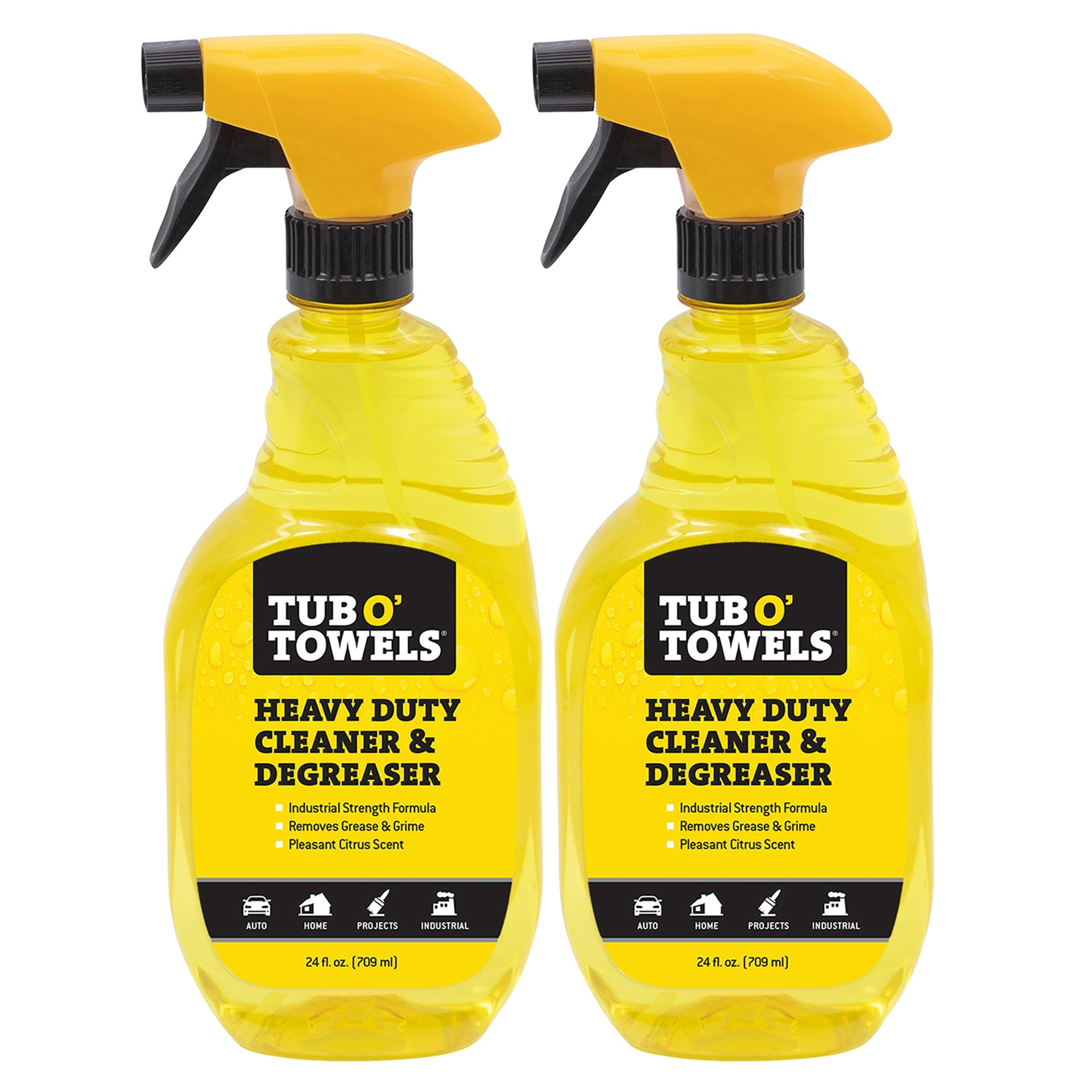 Heavy Duty Cleaner and Degreaser Spray Helps in Removing Oil Tar Paint Dirt Caulk Grease Grime Gunk Epoxies (48 Fl Oz)