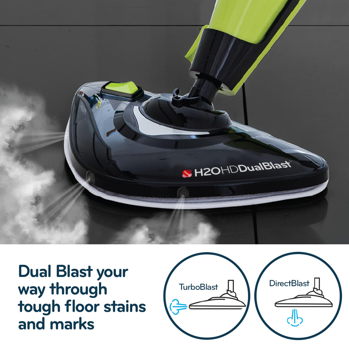 HD Dual Blast Steam Mop & Handheld Steam Cleaner