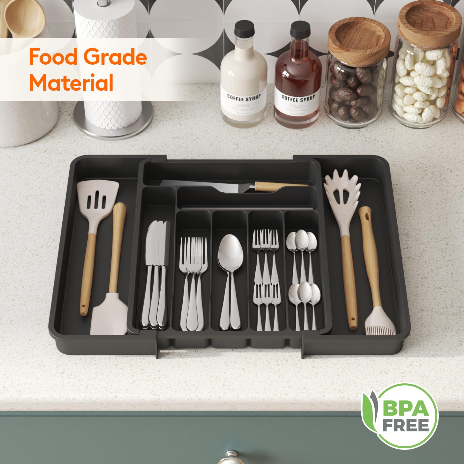 Utensil Organizer for Kitchen Drawer