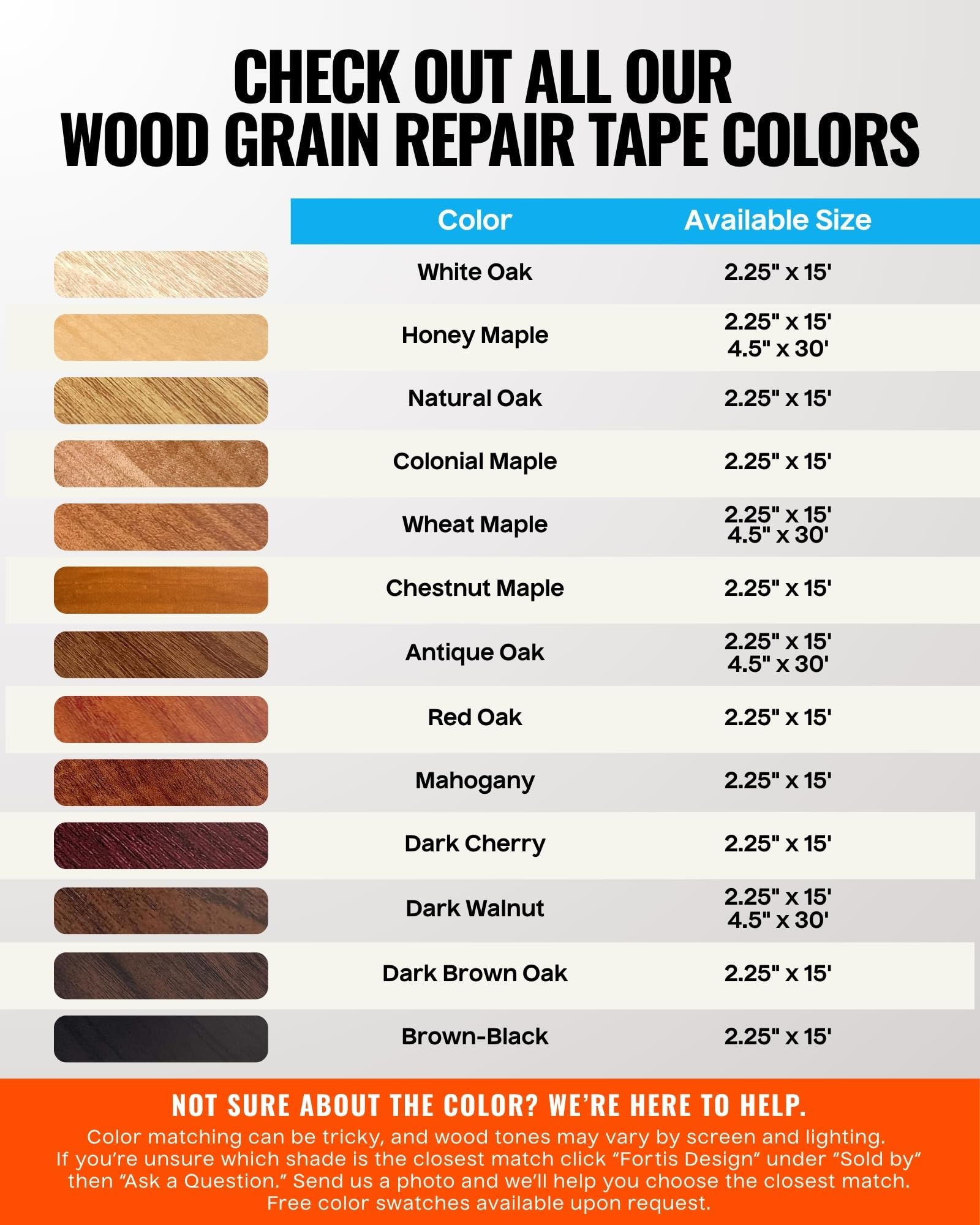 Wood Grain Repair Tape