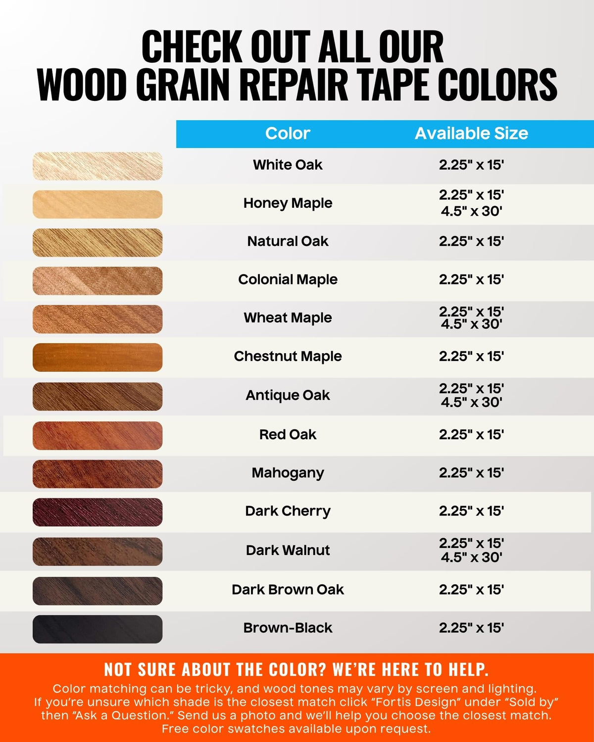 Wood Grain Repair Tape
