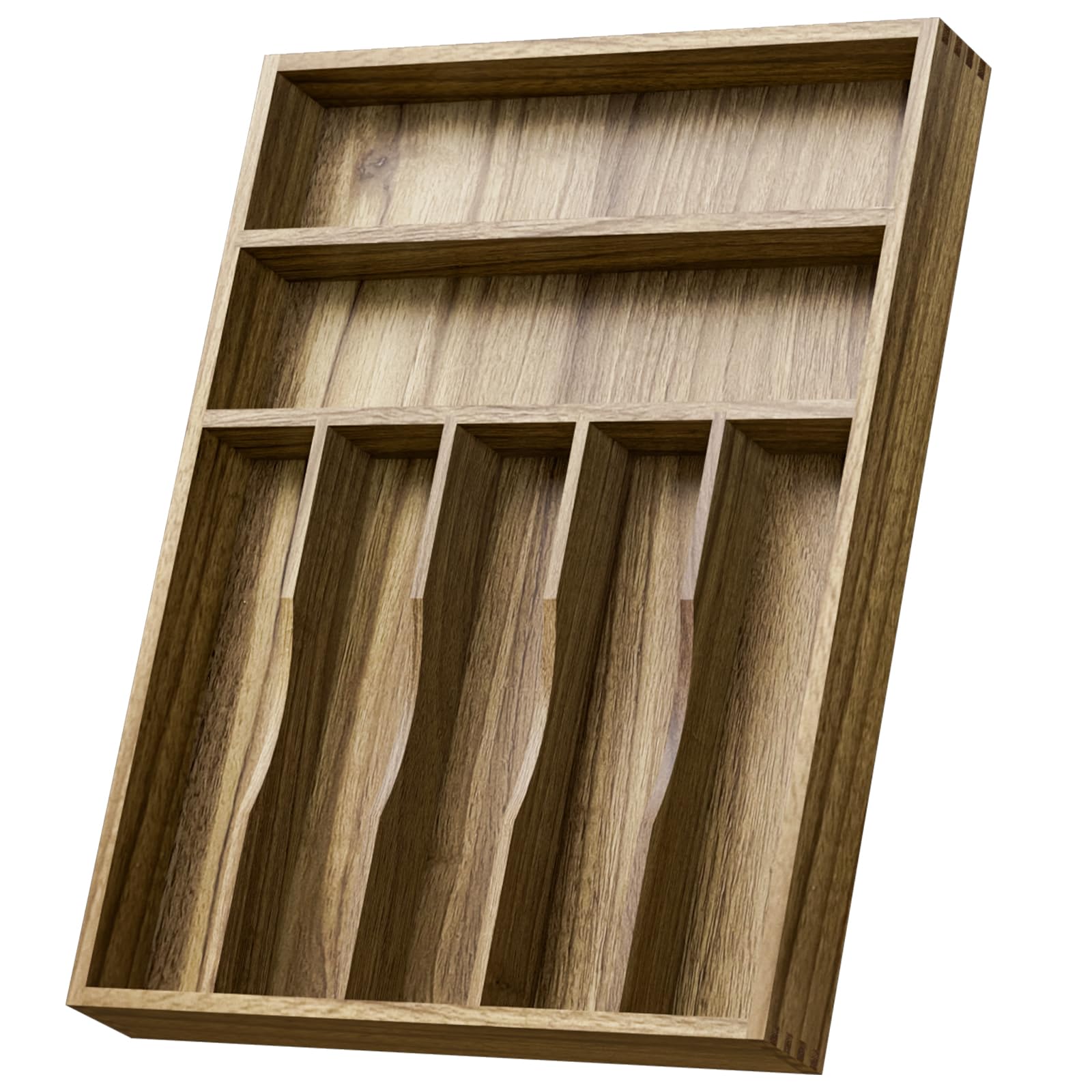 Acacia Wood Silverware Drawer Organizer (34.24 Ounce)