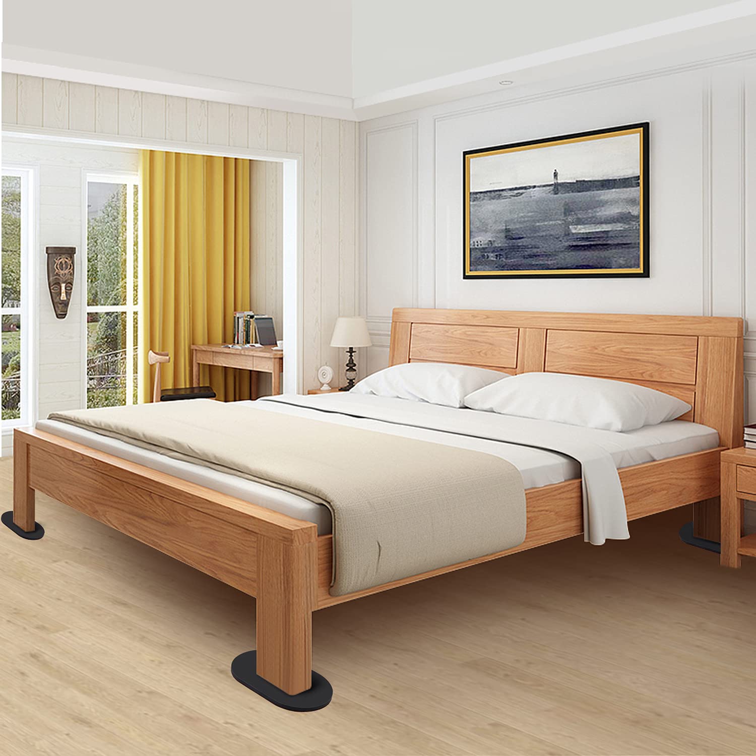 Large Furniture Sliders for Carpet and Hardwood Floors (8 Count)
