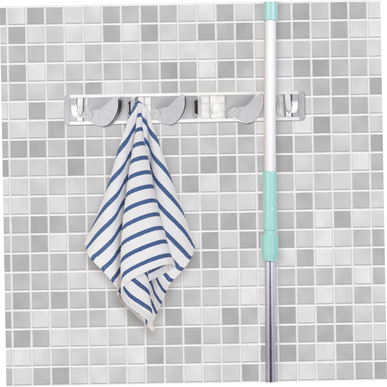 Space Aluminum Mop Holder and Broom Organizer Nail