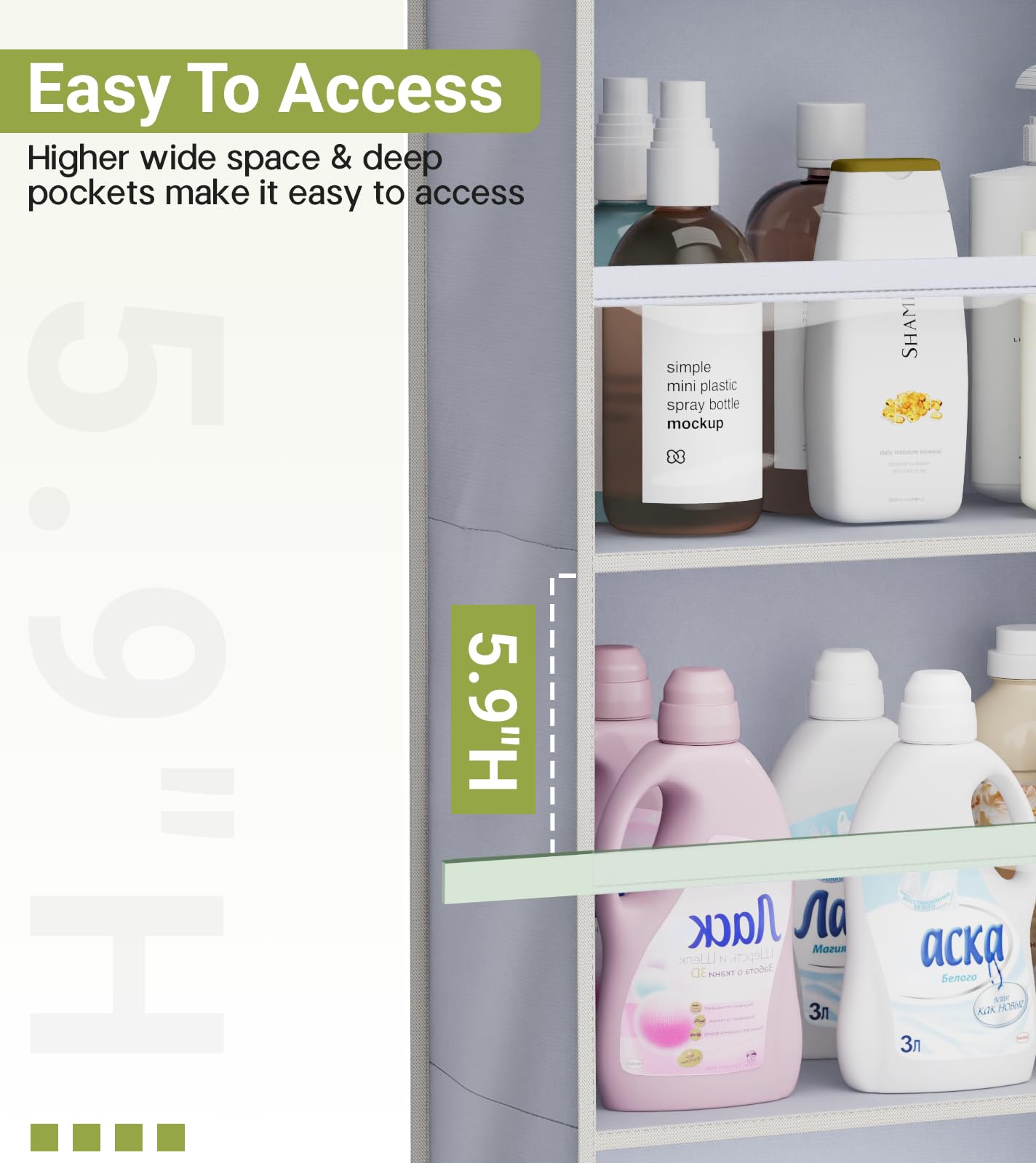 2 Pack Over the Door Organizer (12.49 Count)