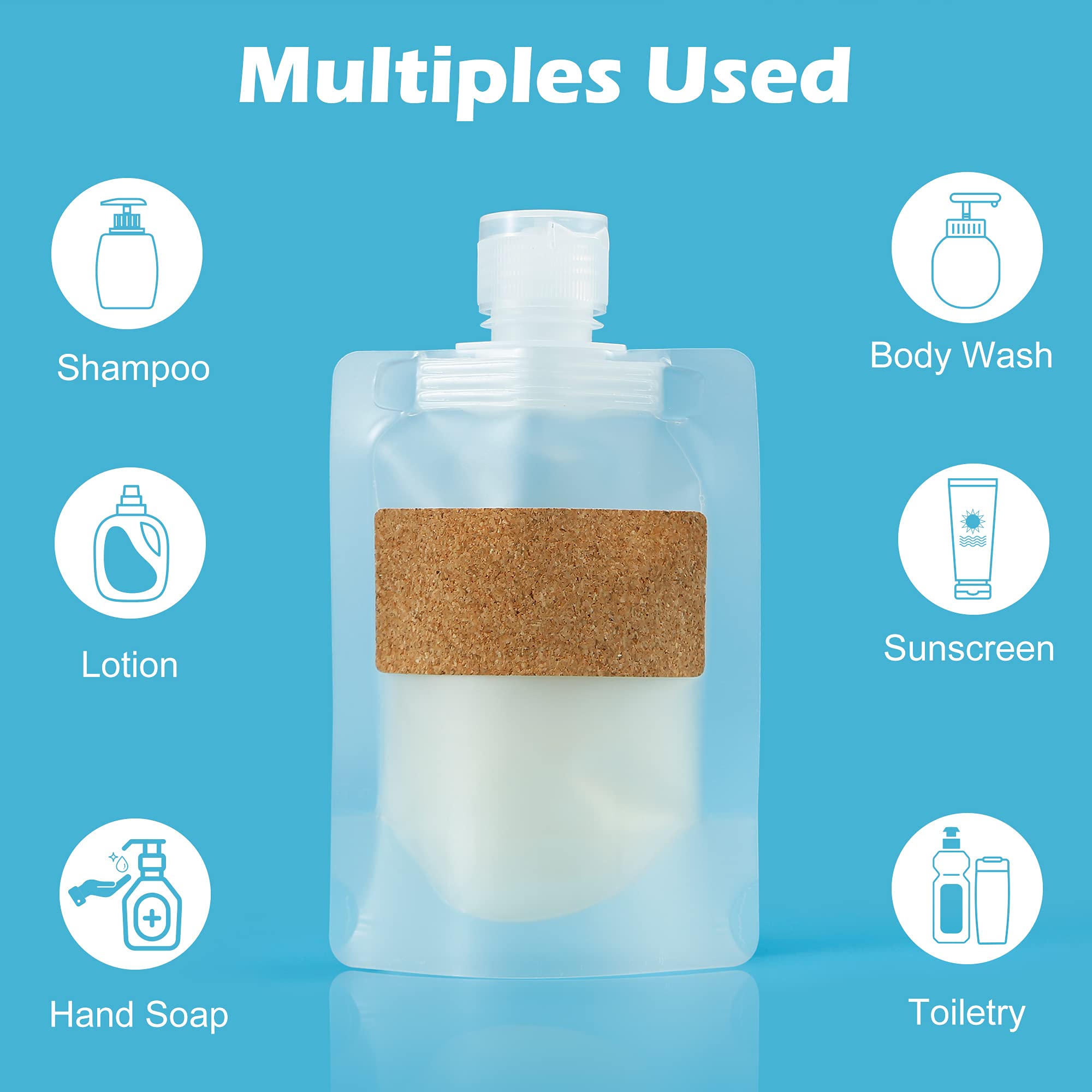 12 Pieces Travel Pouches for Toiletries (12 Count)