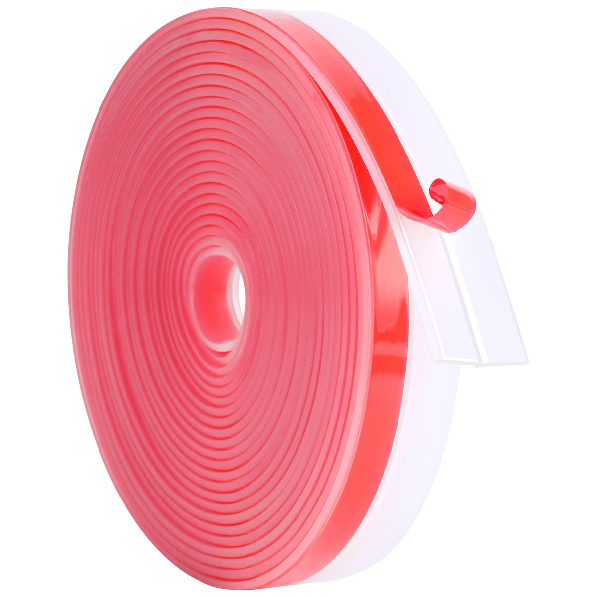 Weather Stripping Silicone Door Seal Strip 1 in x 20 ft Door Draft Stopper Self Adhesive Door Draft Tape (20 Foot)