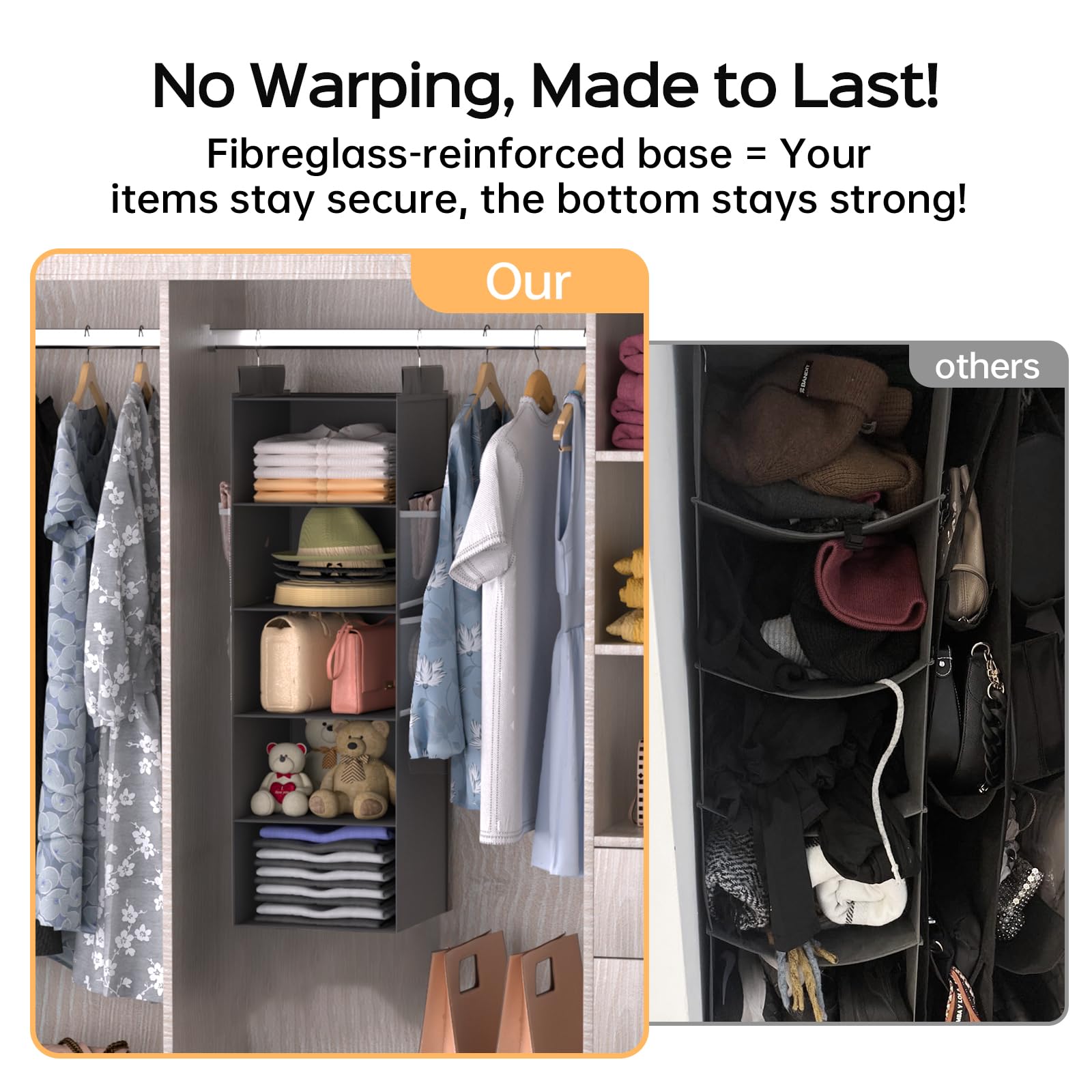 Deep Hanging Closet Organizers and Storage