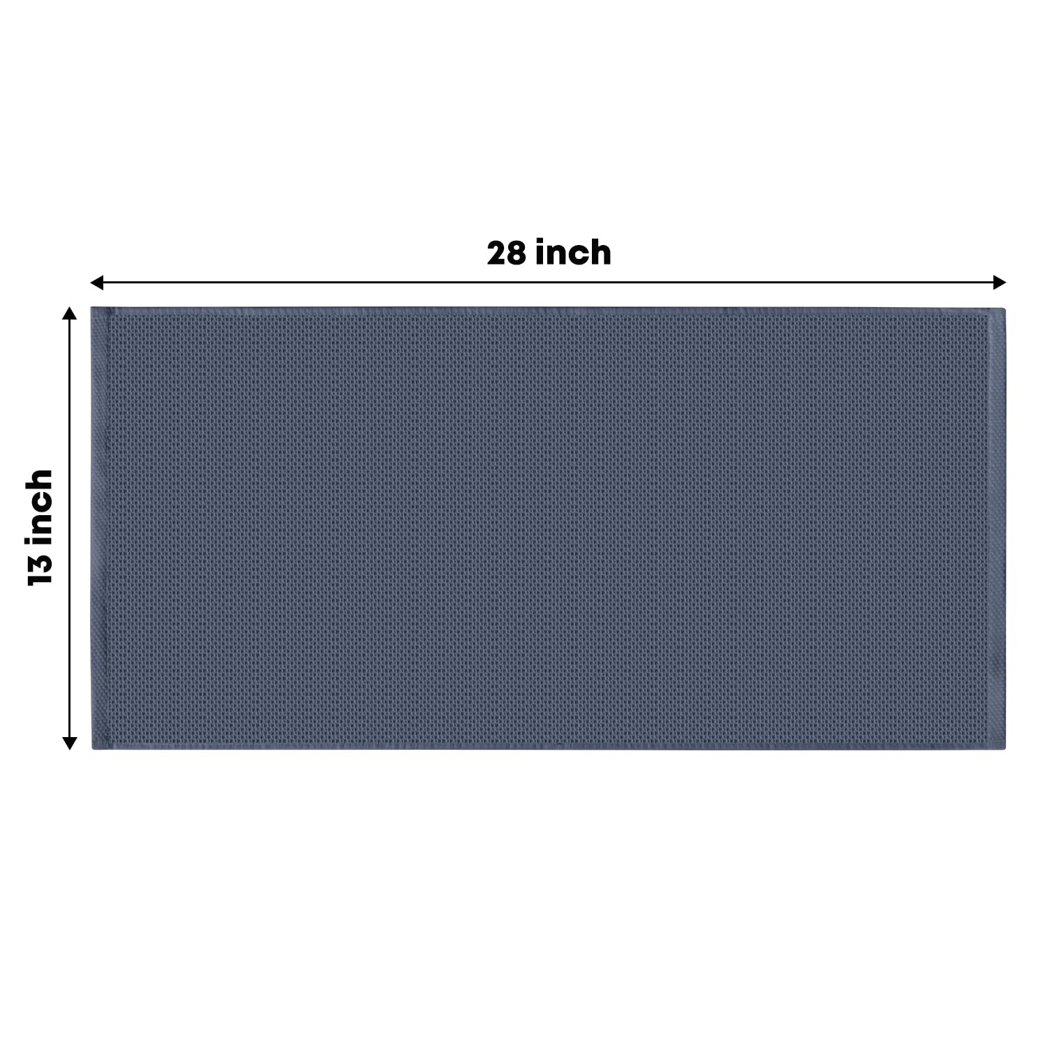 100% Cotton Dark Grey Waffle Weave Kitchen Dish Cloths (4 Count)