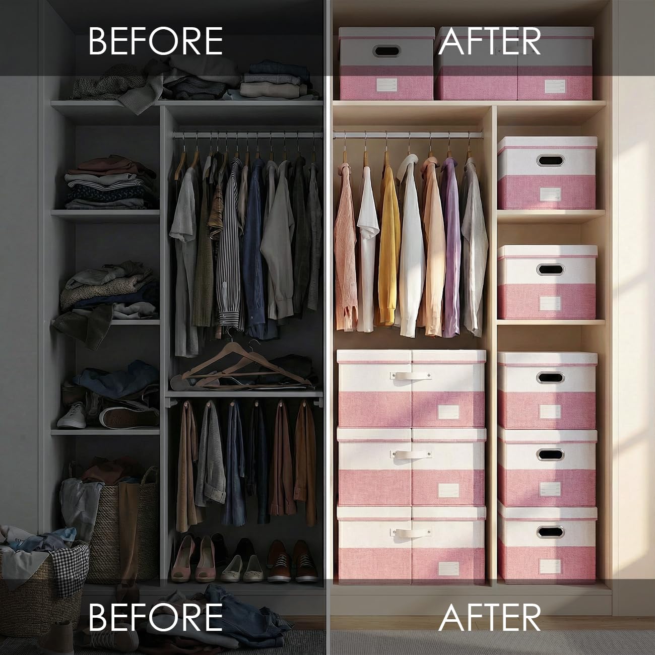 Storage Bins with Lids [3 (3 Count)