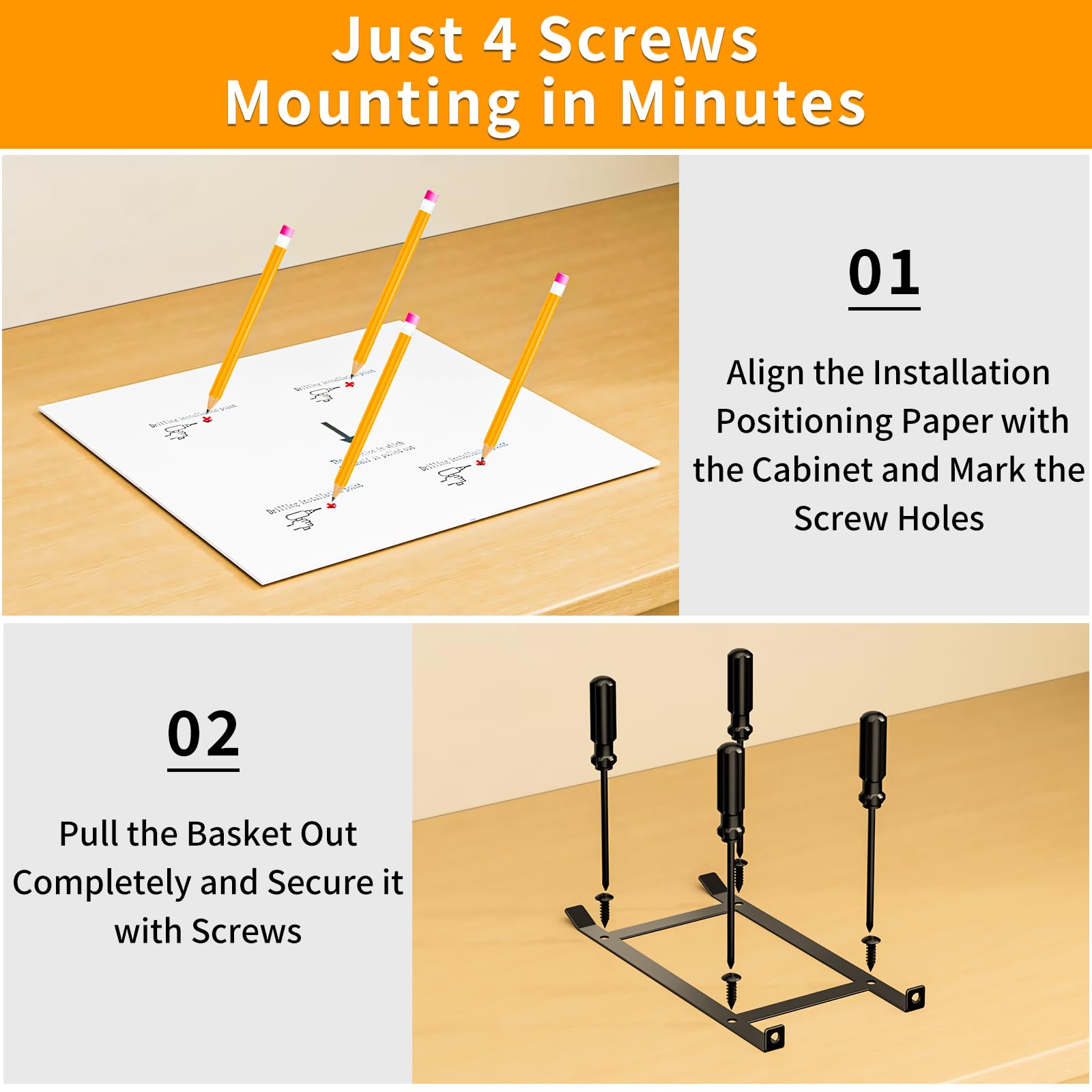 2 Tier Height Adjustable Pull Out Spice Rack