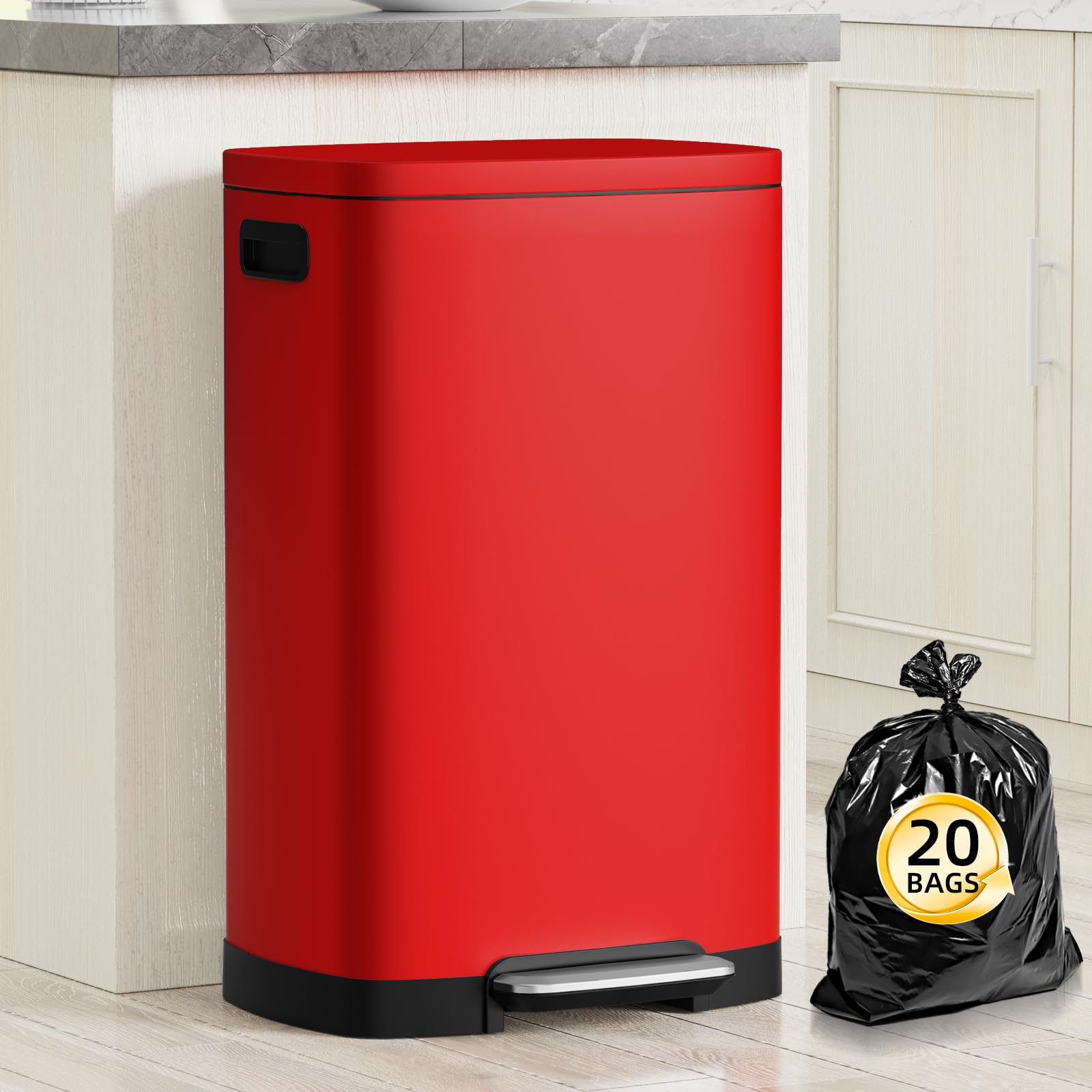 13 Gallon Trash Can with Lid
