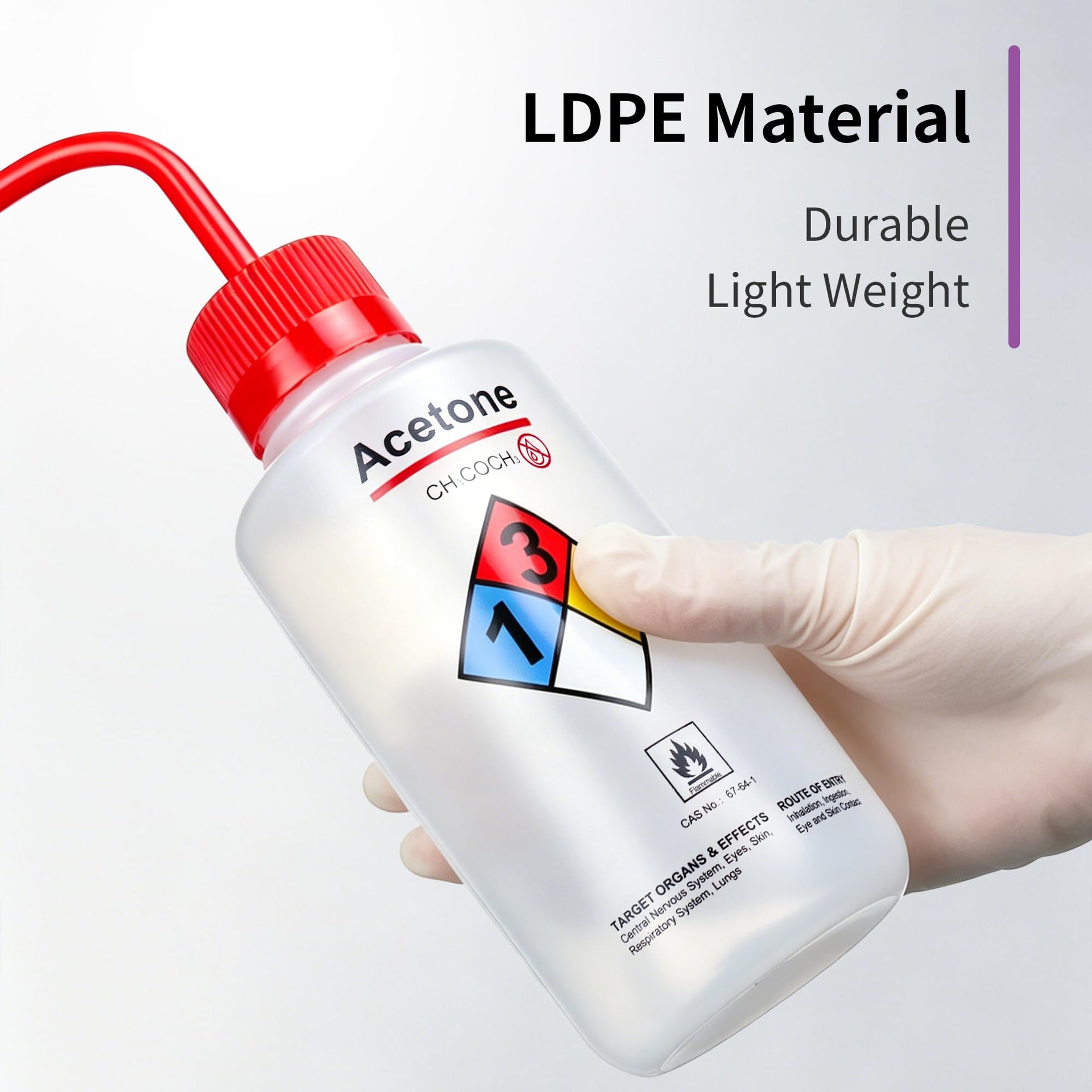 2pcs of Safety Wash Bottles (2 Count)