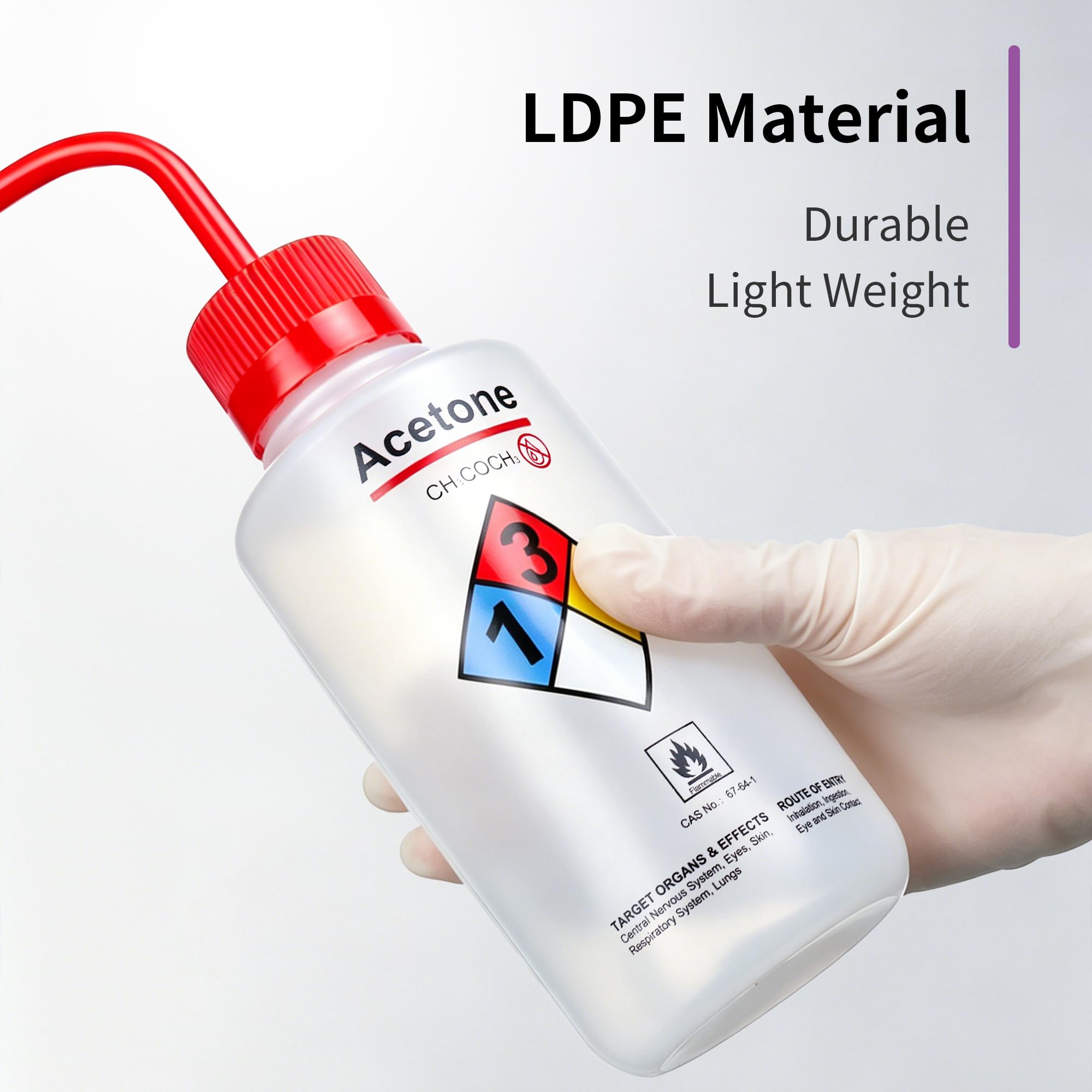 2pcs of Safety Wash Bottles (2 Count)