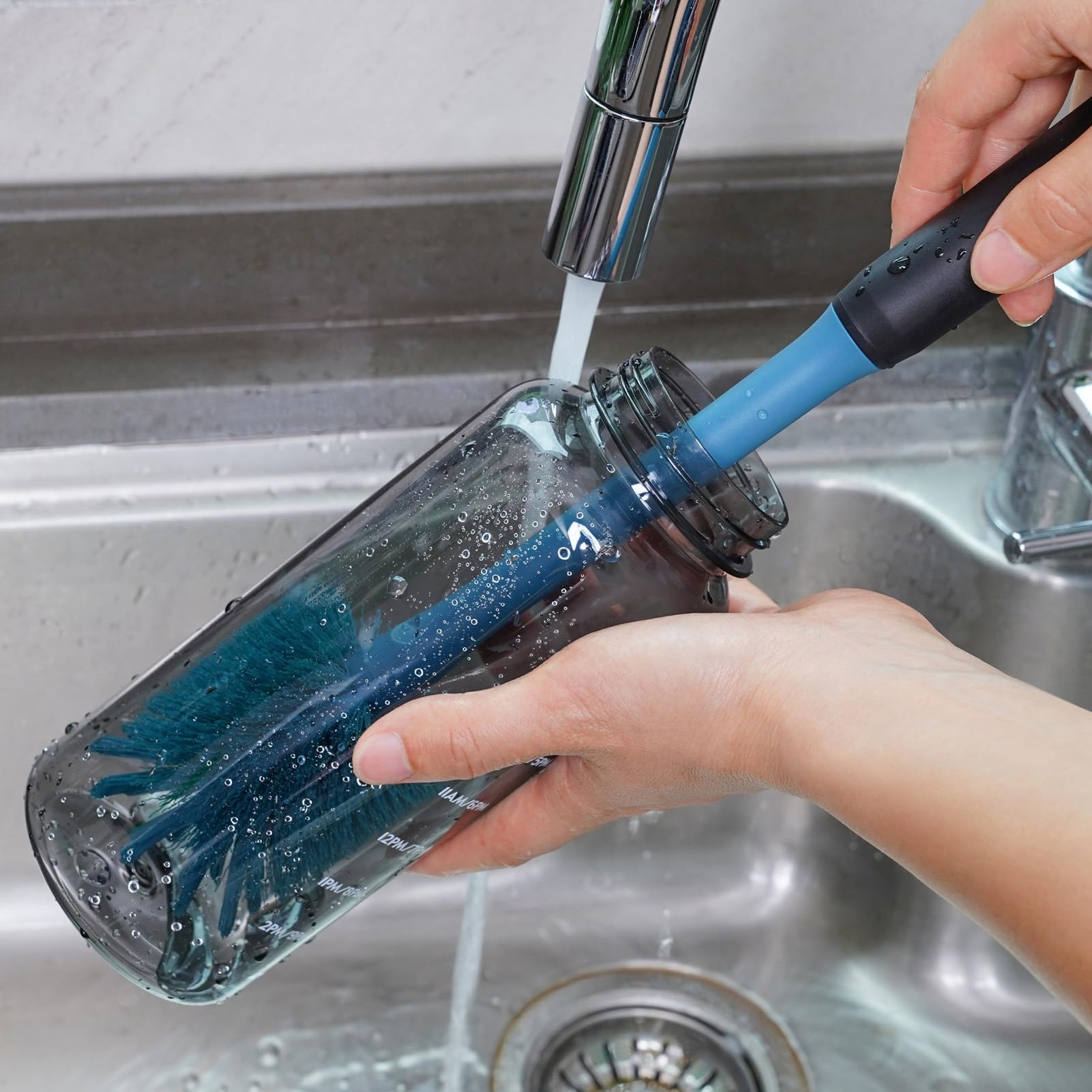 2-in-1 Bottle Brush Refills, Smokey Blue (3 Count)