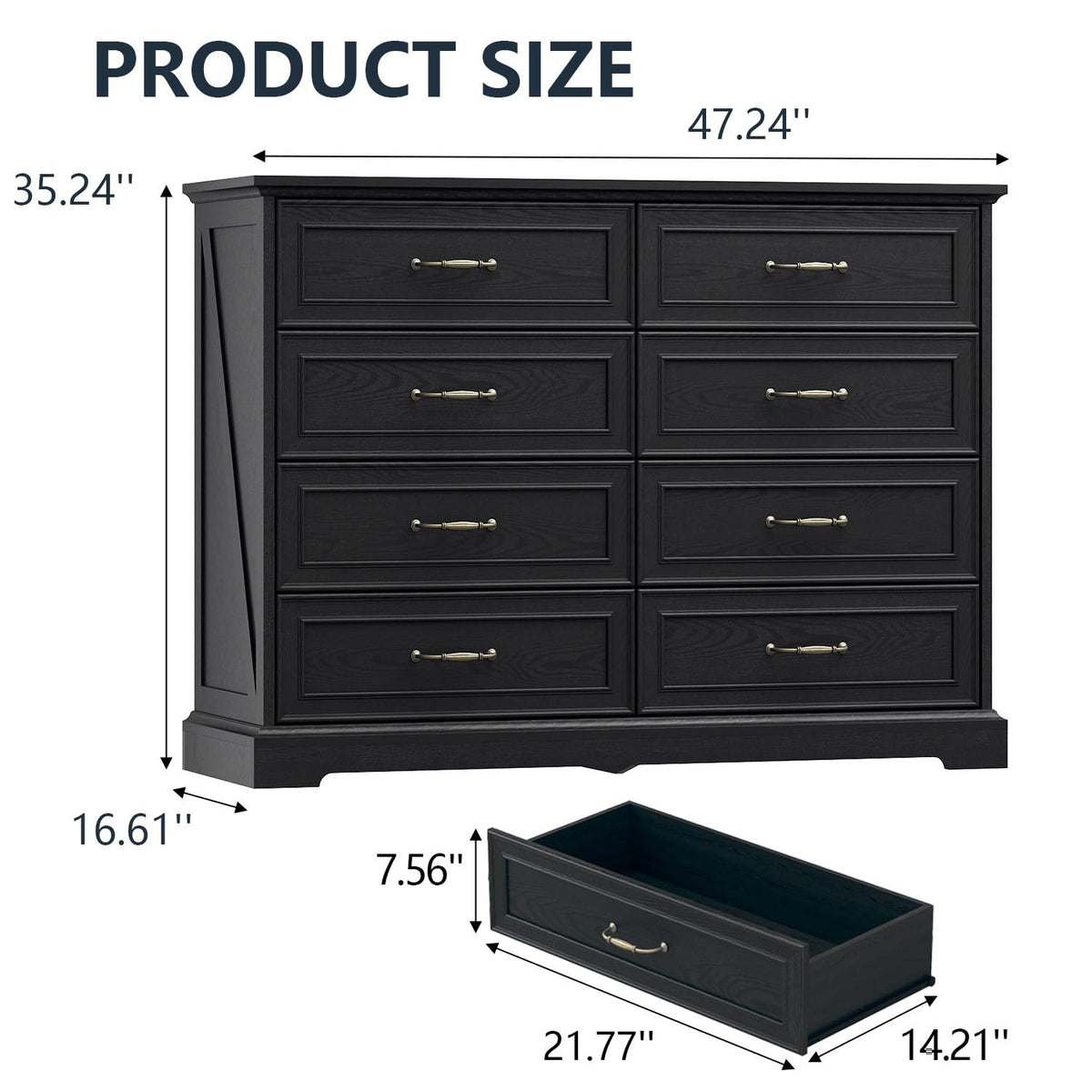 8 Drawer Dresser for Bedroom