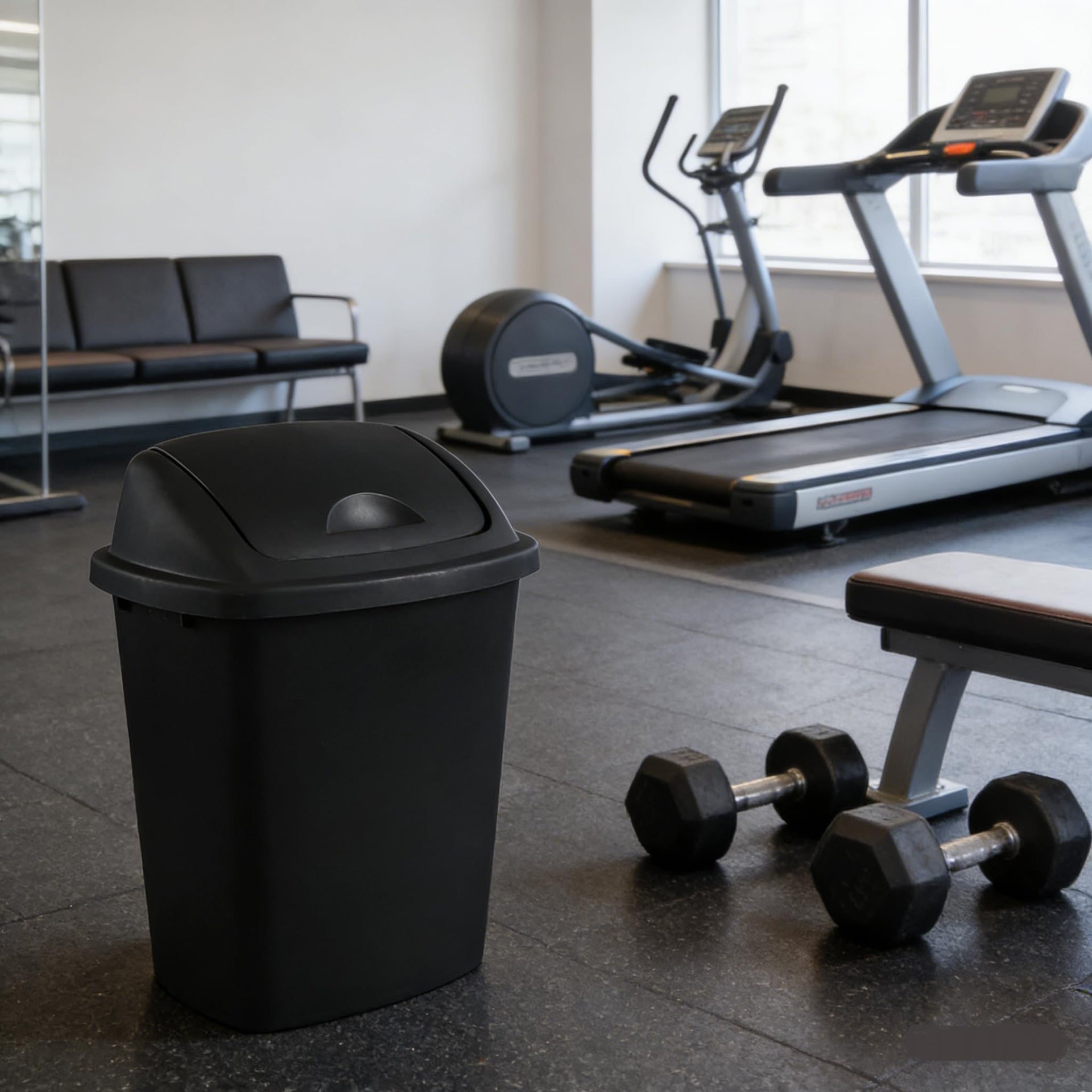 8 Gallon Swing Top Trash Can (4 Count)