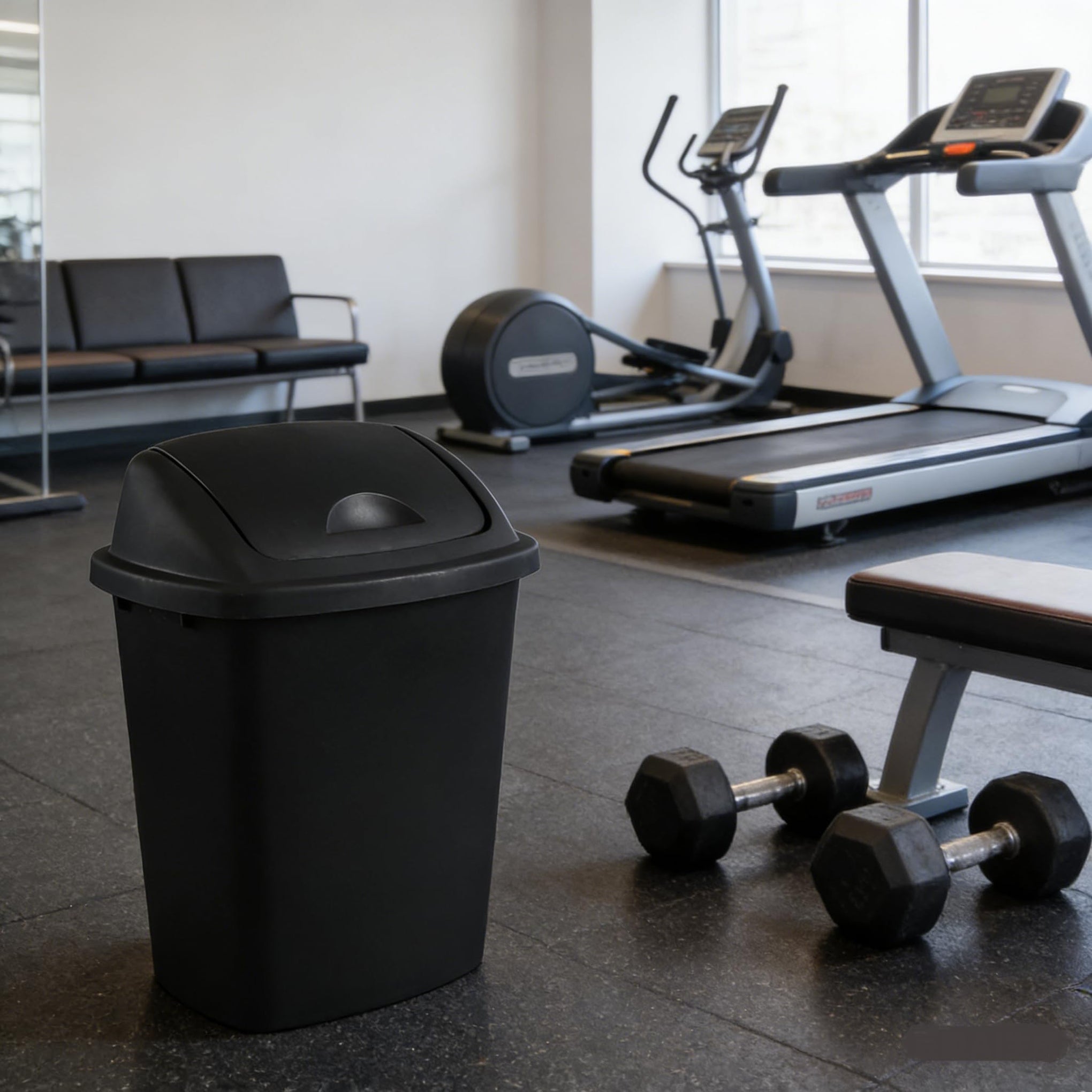 8 Gallon Swing Top Trash Can (4 Count)