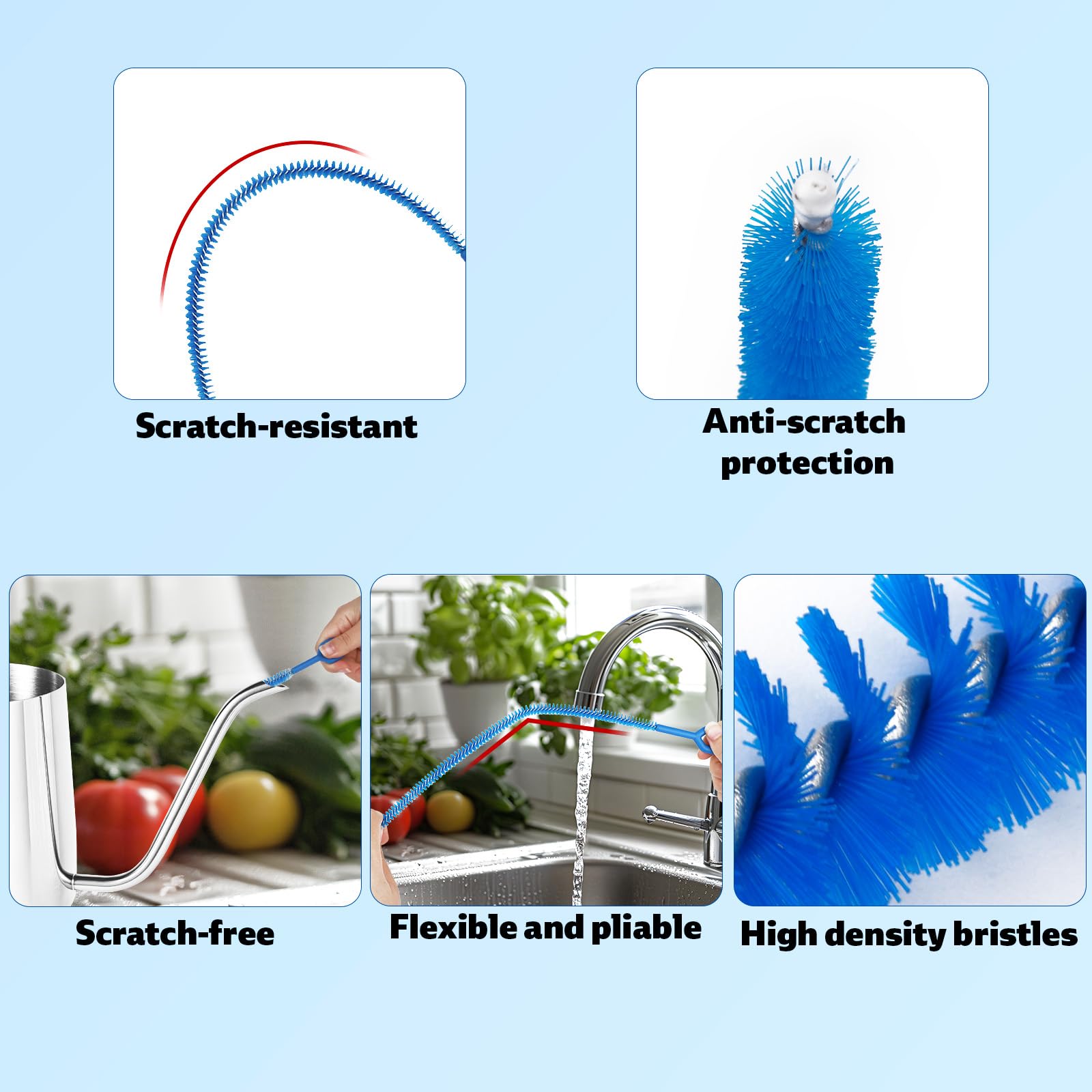 4pcs Straw Cleaner Brushes for Stanley (4 Count)