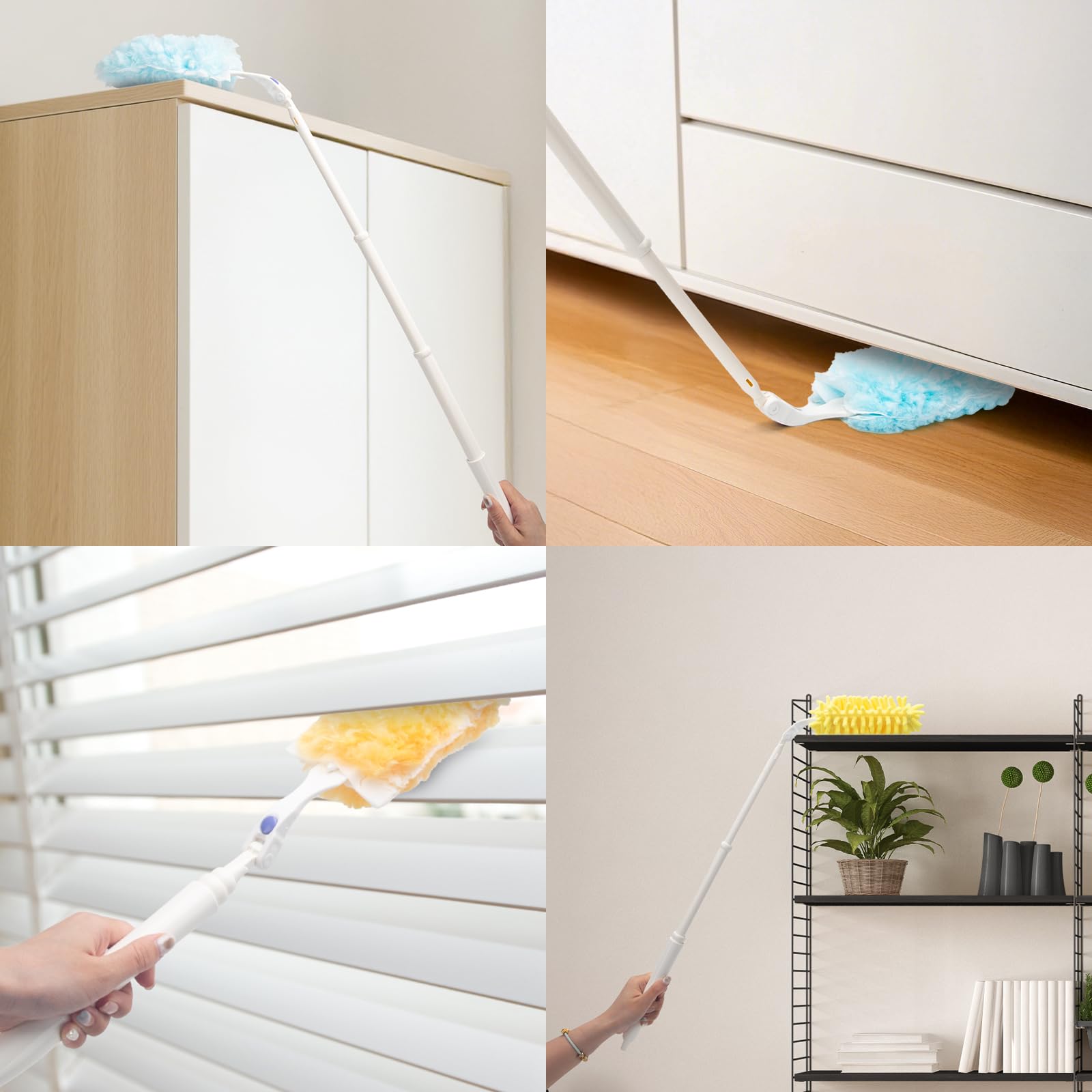 Heavy Duty Duster Handle Replacement Compatible with Swiffer Duster