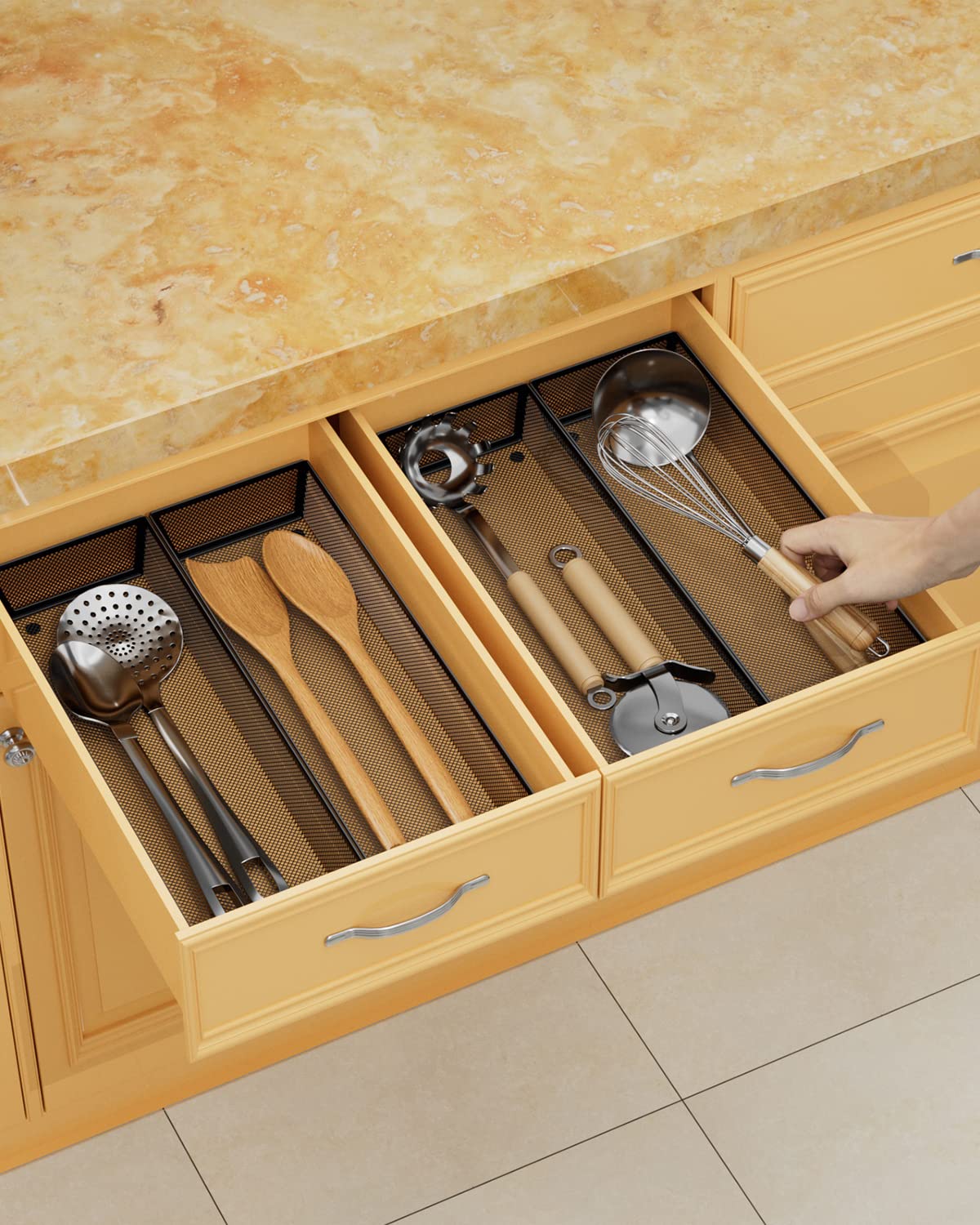 kitchen drawer organizer (4 Count)