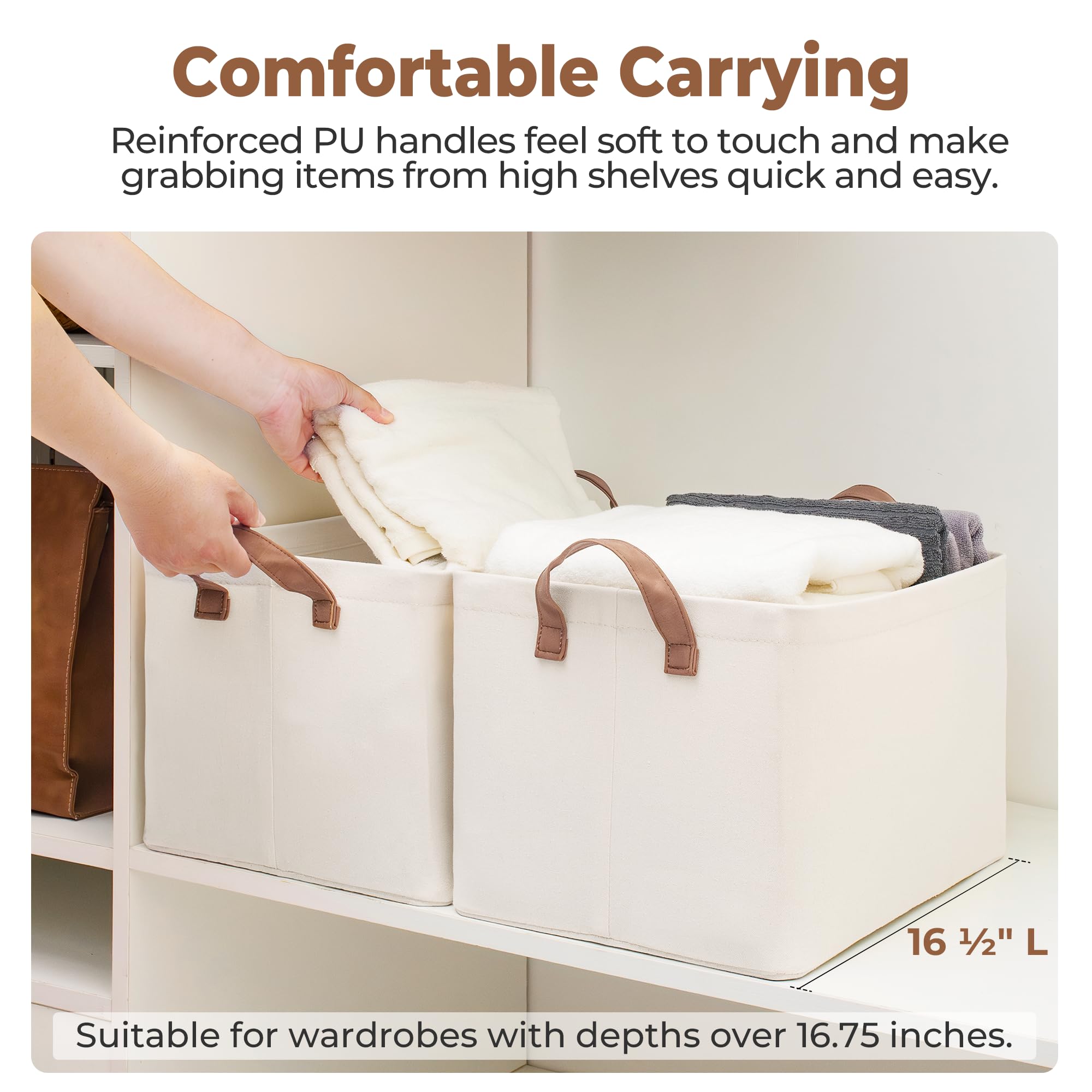 Storage Basket for Shelves (2 Count)